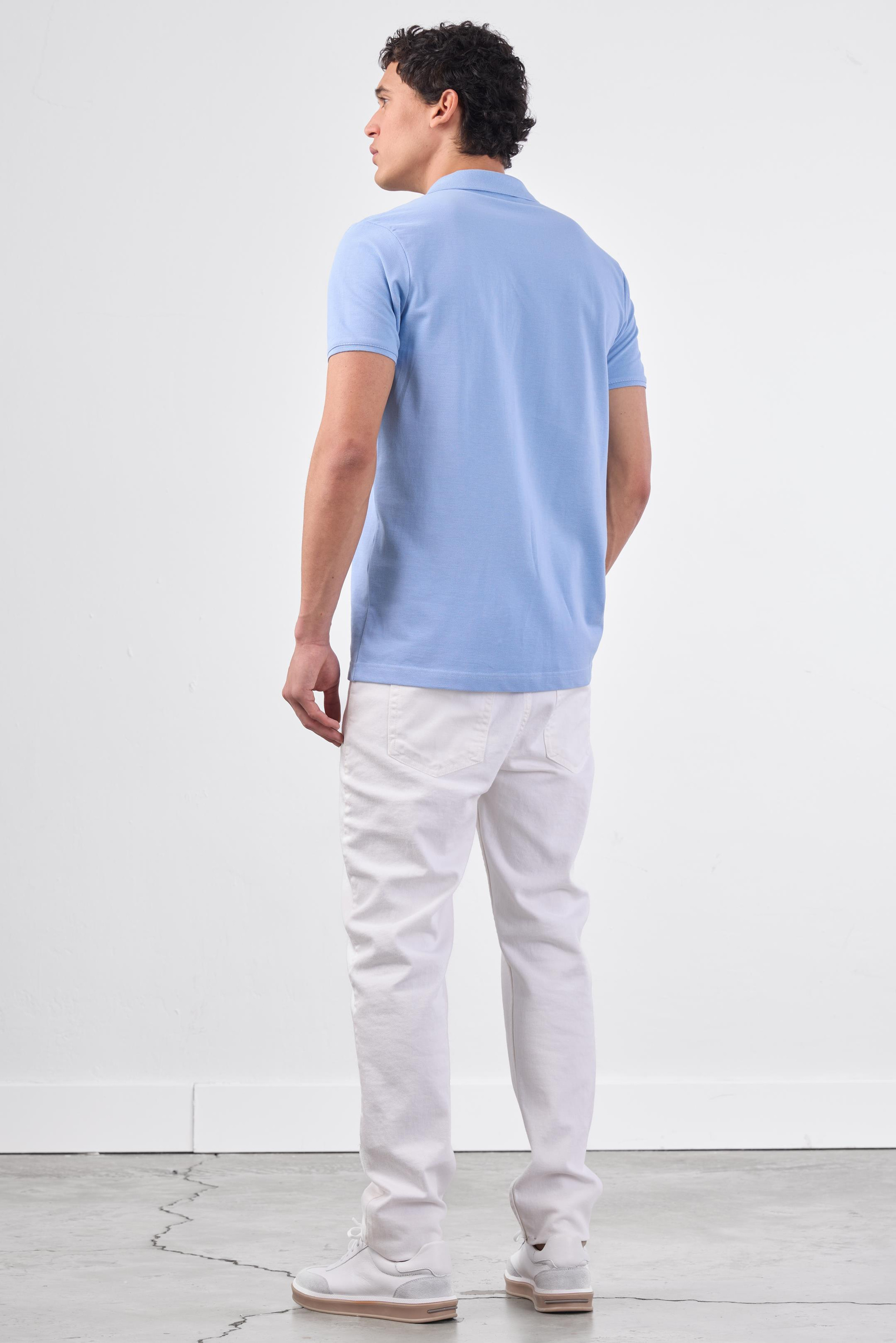 A.MAVİ   DÜZ ERKEK TSHIRT - SLIM FIT