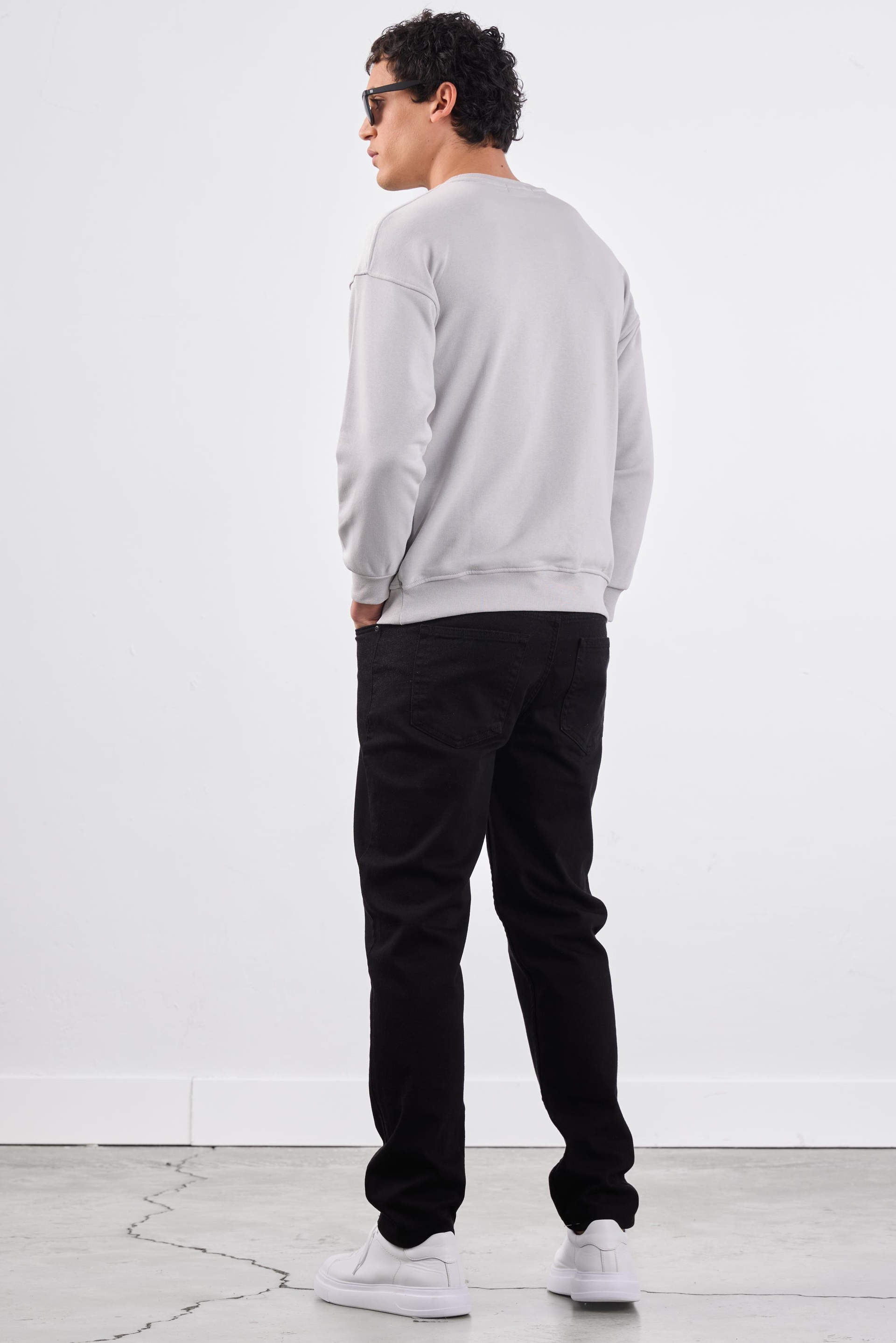 A.GRİ    ERKEK SWEATSHIRT - REGULAR FIT