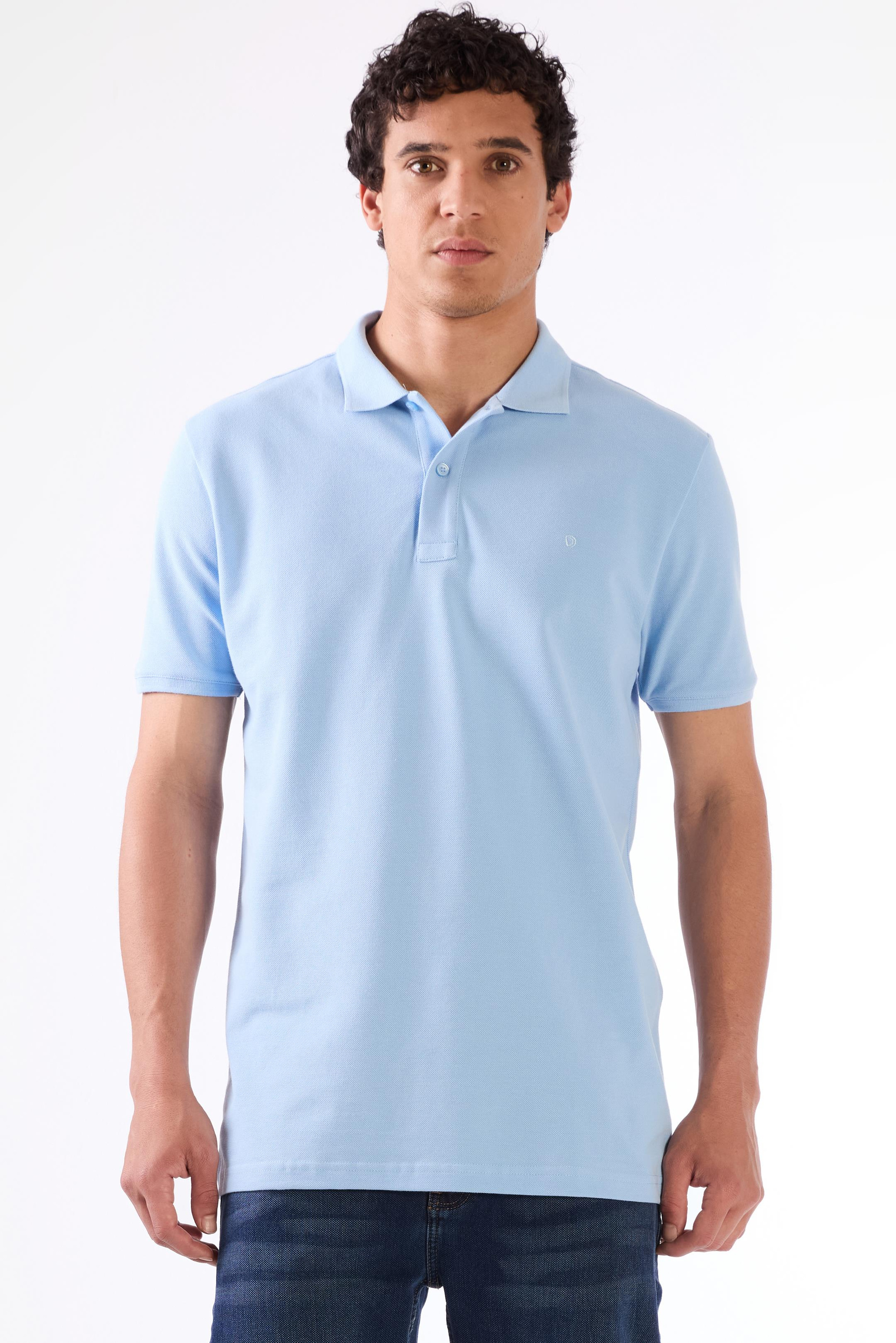 A.MAVİ   DÜZ ERKEK TSHIRT - SLIM FIT