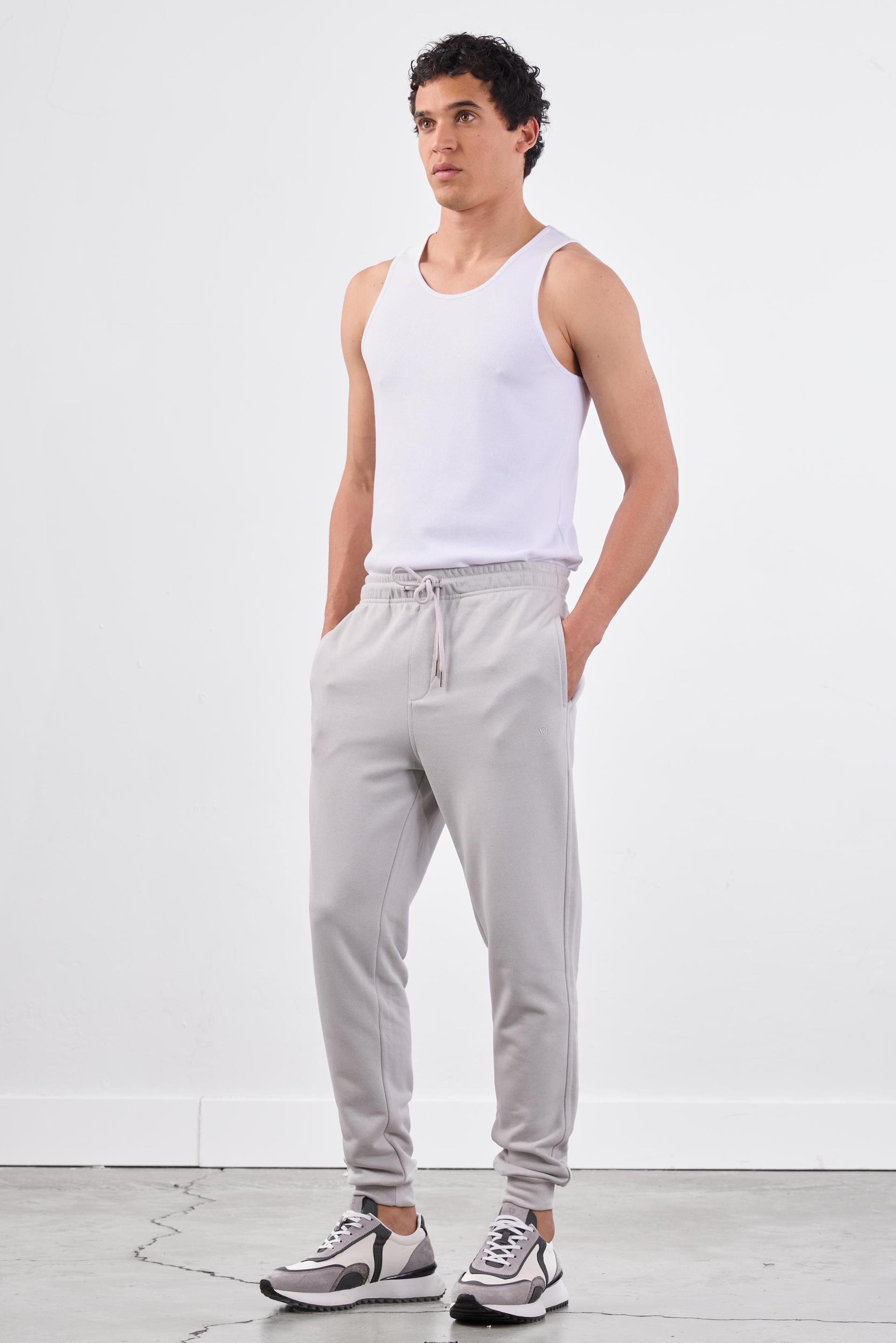 Açık Gri Bağcıklı Erkek Regular Fit Eşofman Altı