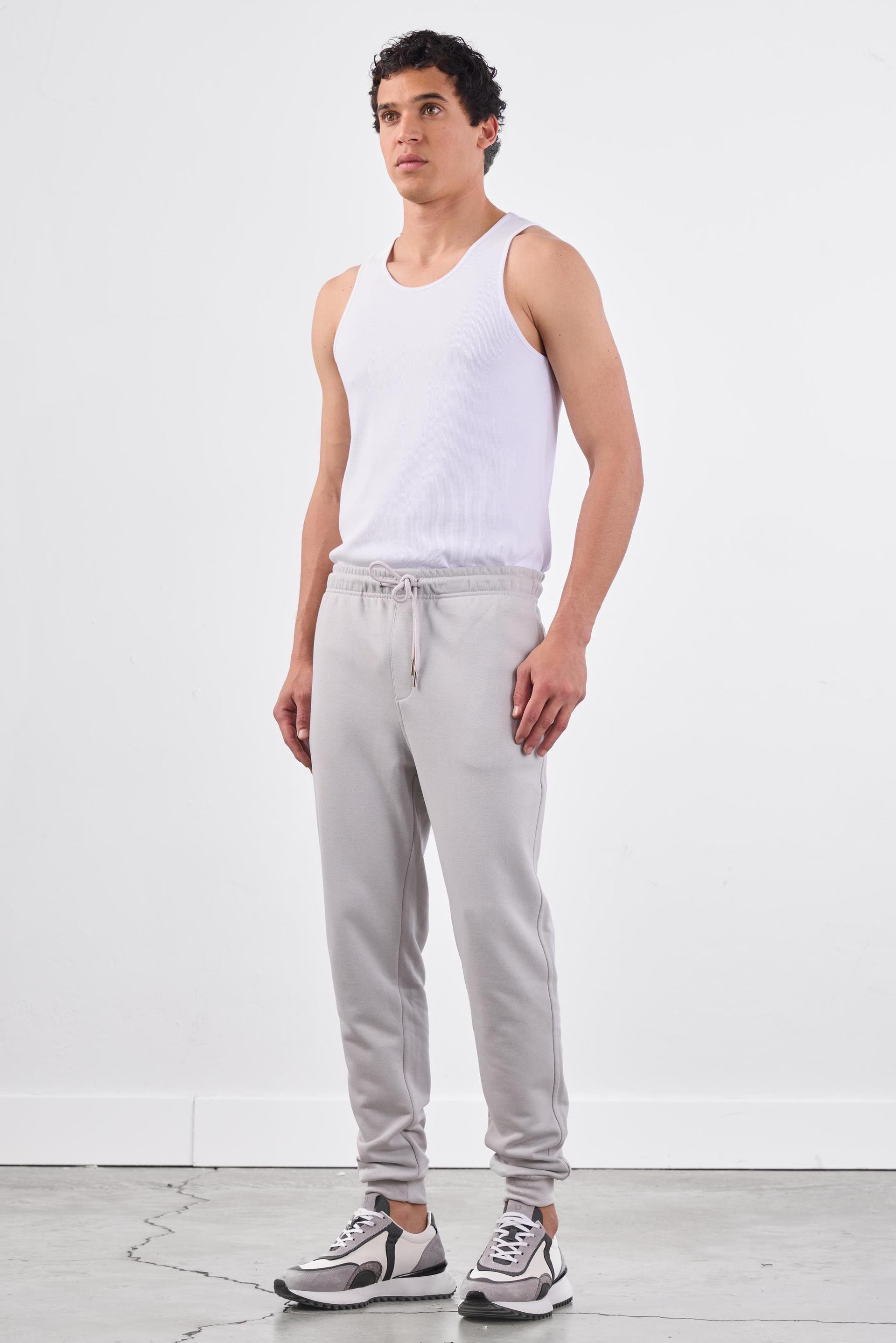 Açık Gri Bağcıklı Erkek Regular Fit Eşofman Altı