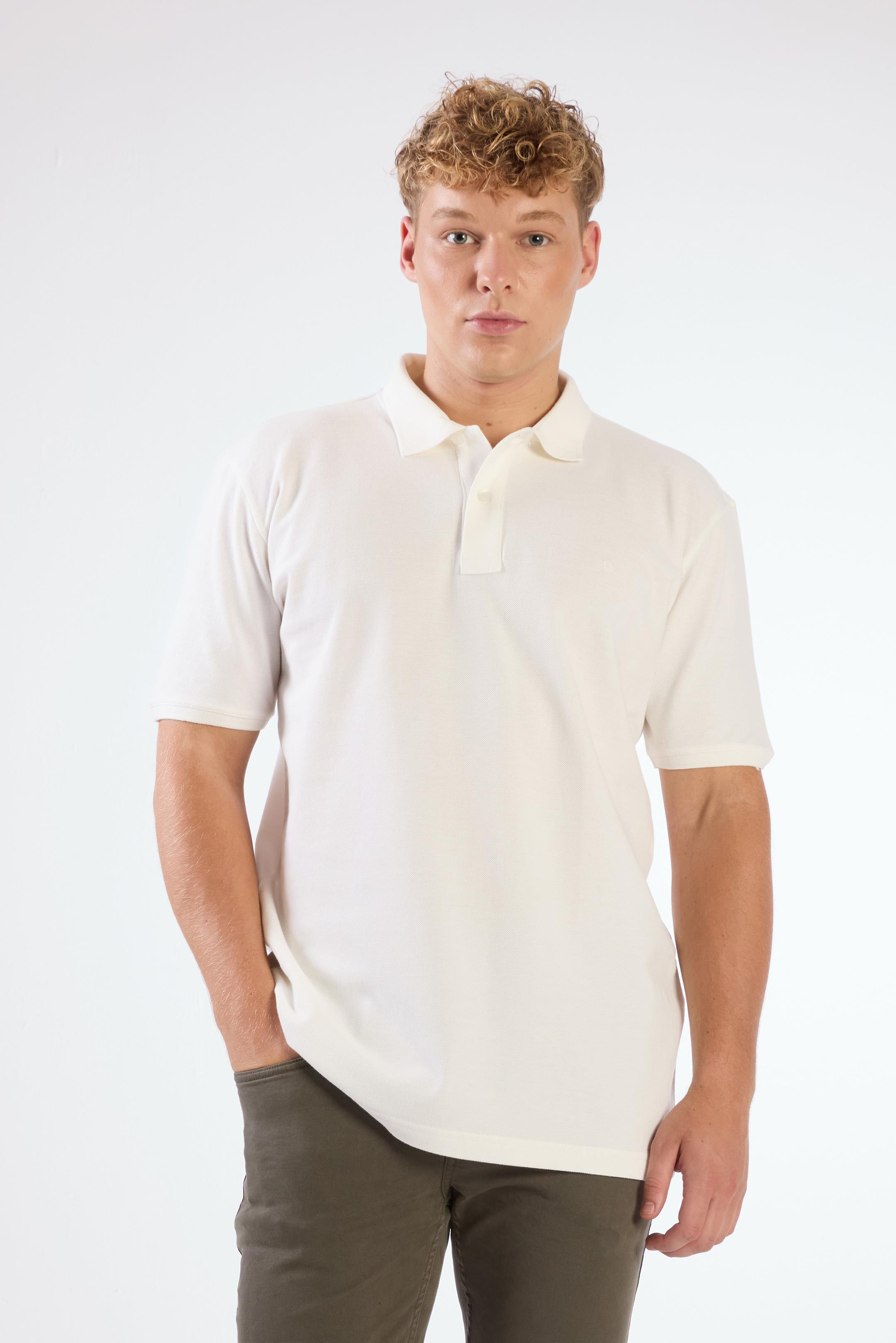 Beyaz   Düz Erkek T-Shirt - Slim Fit