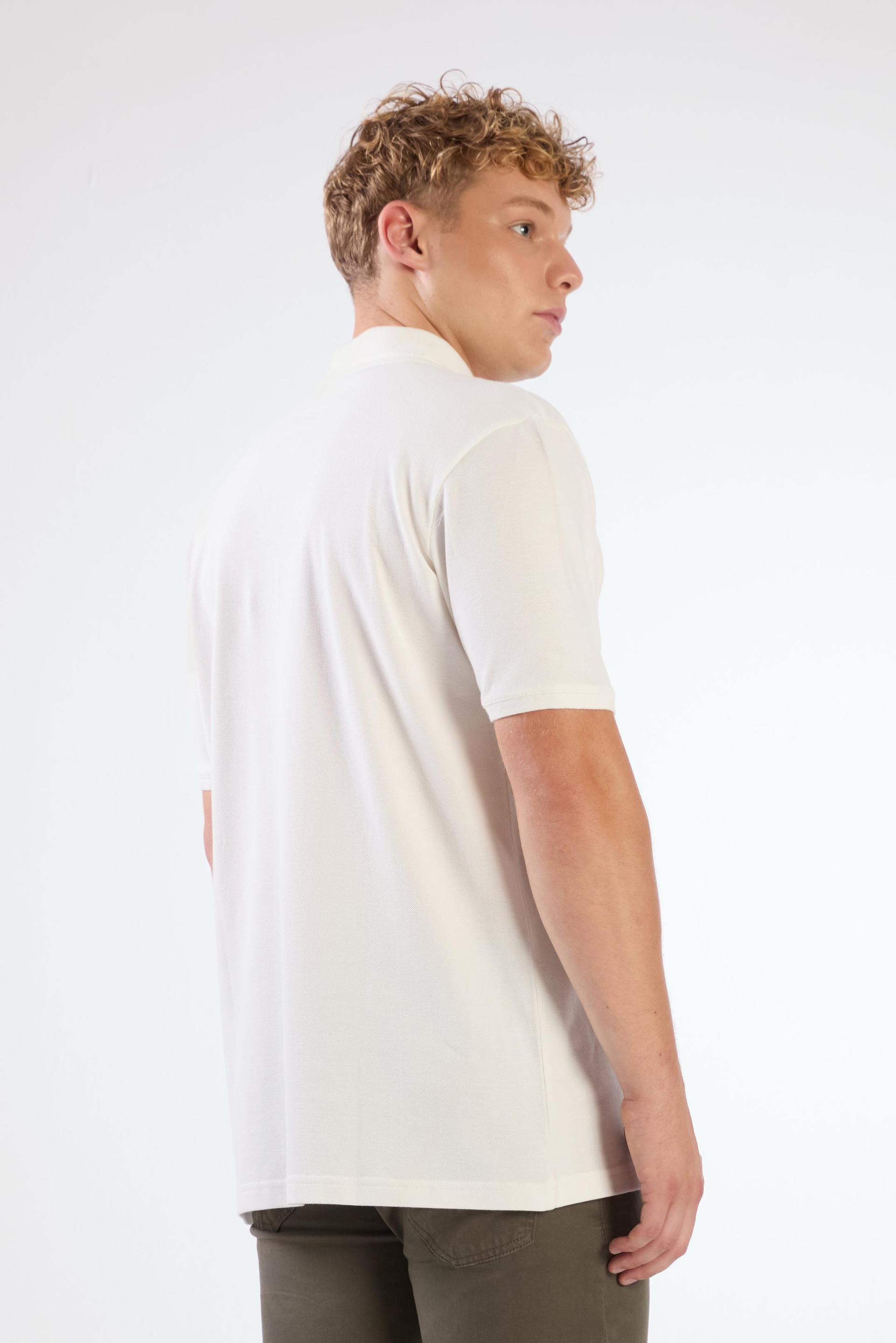 Beyaz   Düz Erkek T-Shirt - Slim Fit