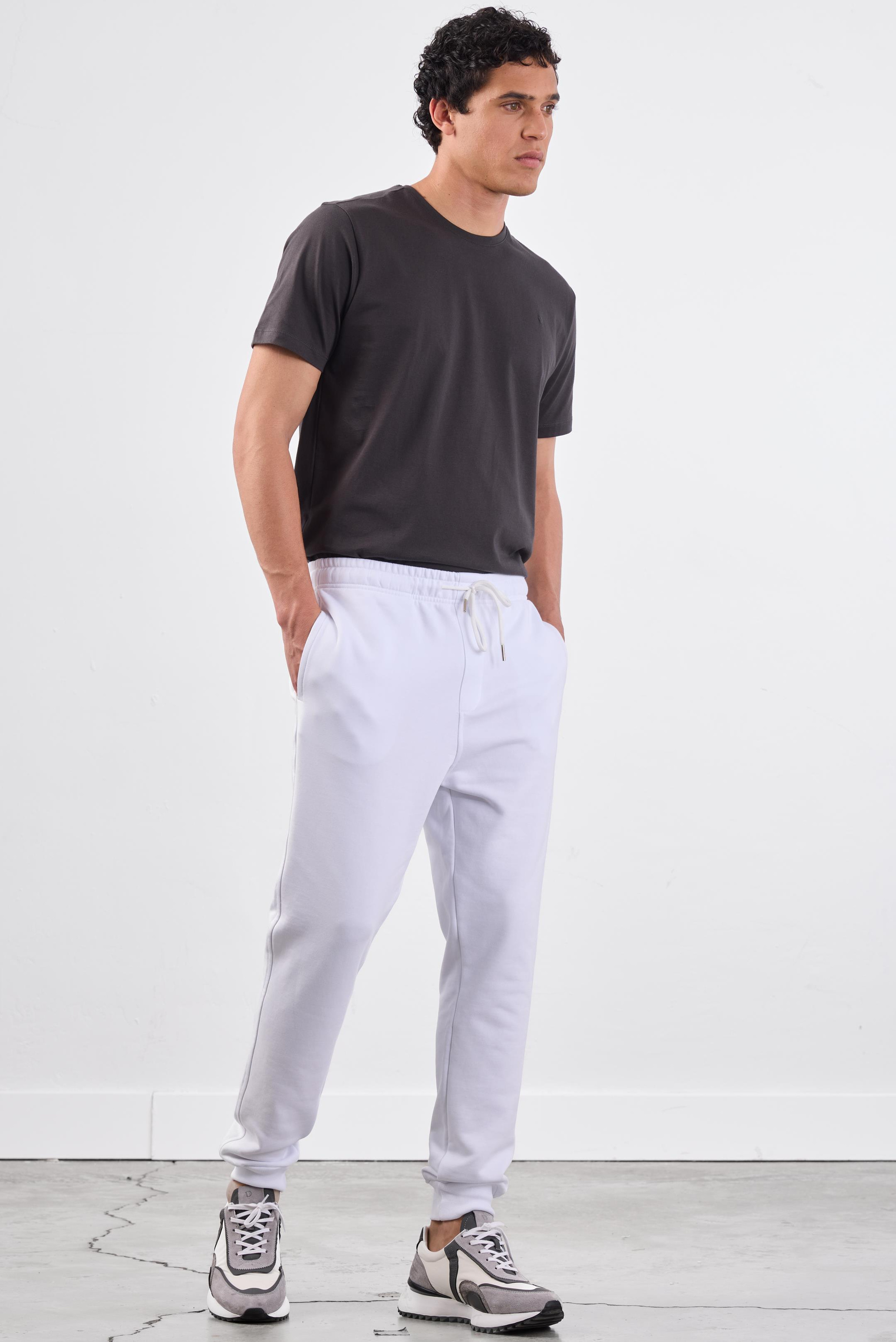 BEYAZ    ERKEK EŞOFMAN ALTI - REGULAR FIT