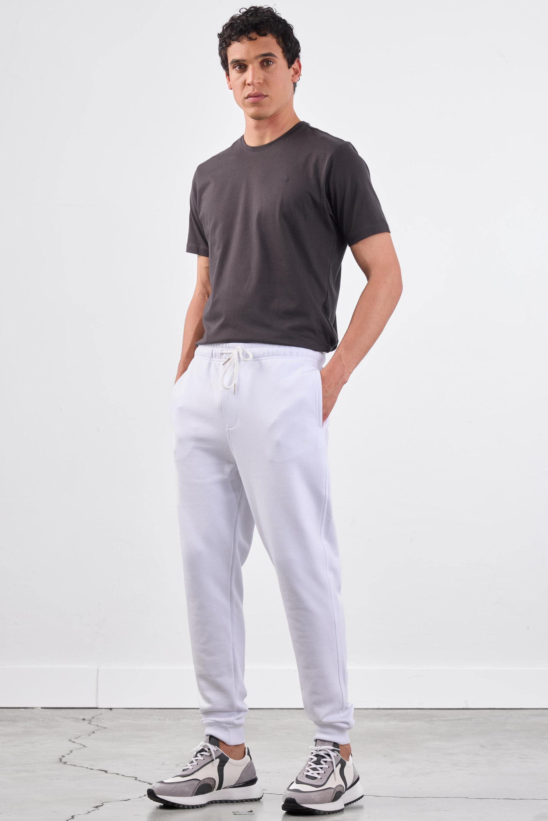 BEYAZ    ERKEK EŞOFMAN ALTI - REGULAR FIT