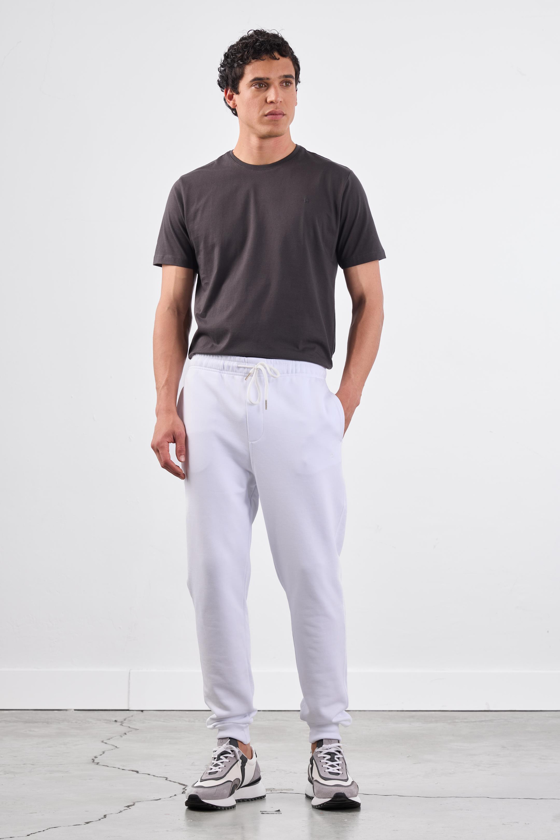 BEYAZ    ERKEK EŞOFMAN ALTI - REGULAR FIT