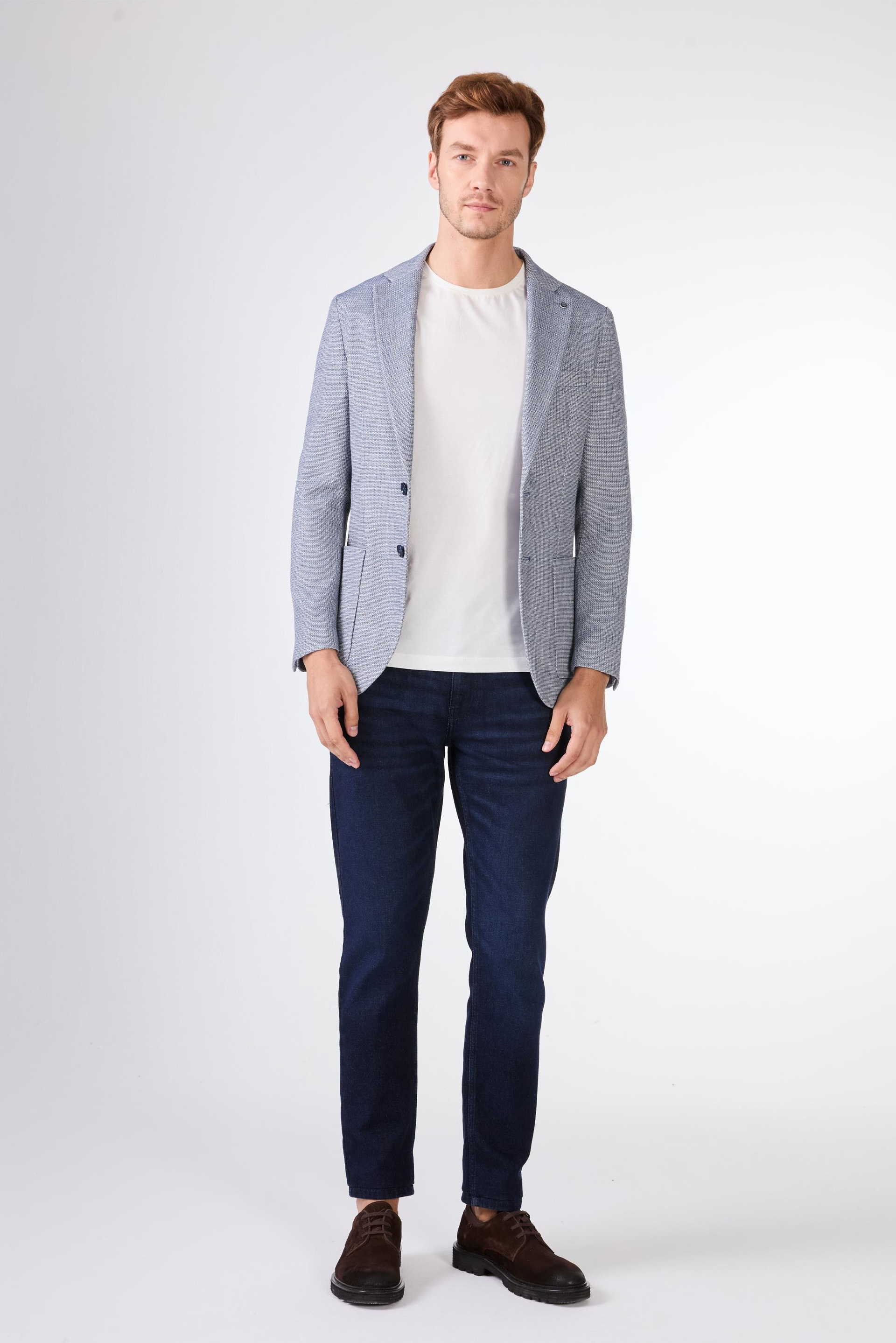 Dufy Mavi Erkek     Ceket - 104441