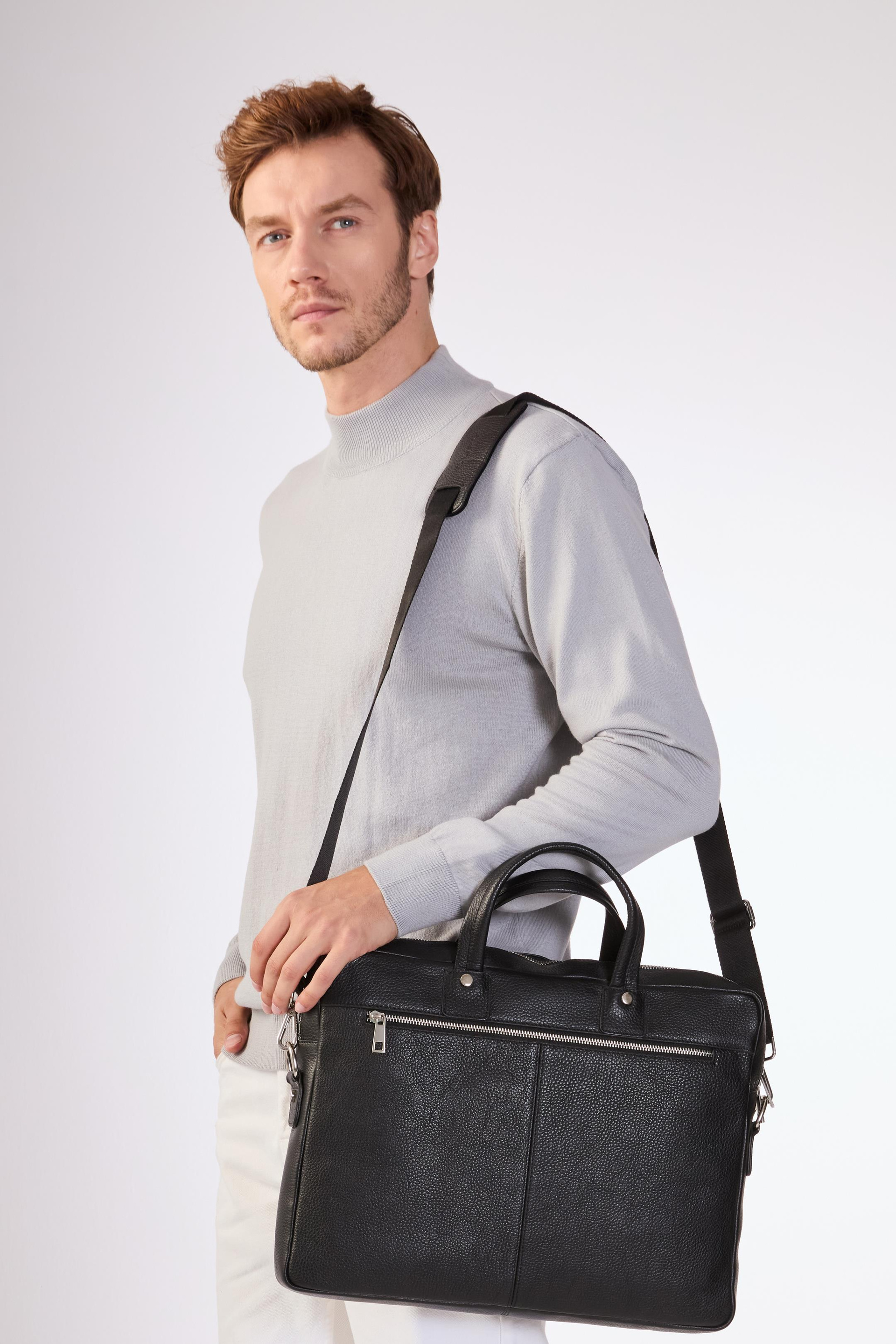 Gri   Düz Erkek Triko - Slim Fit