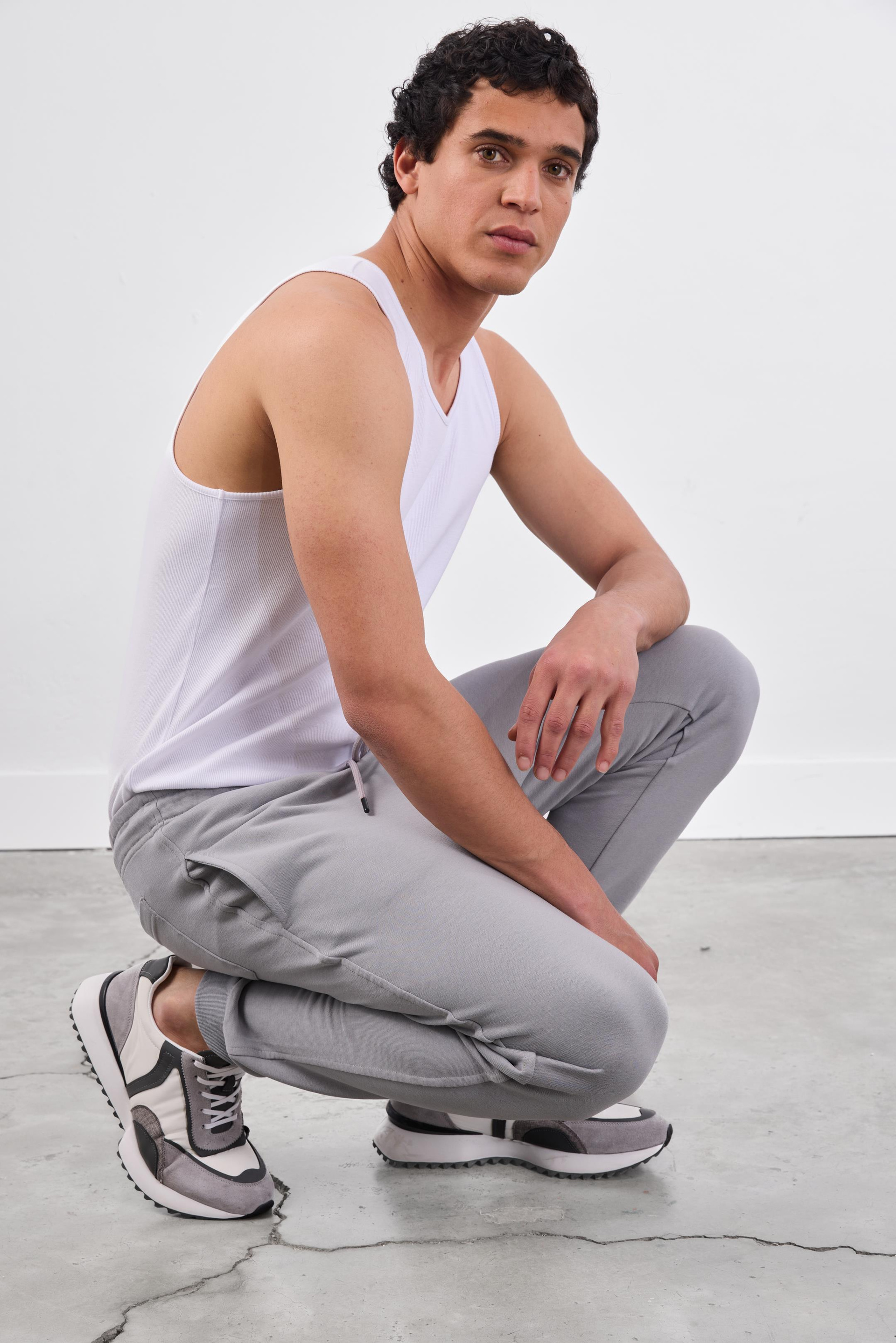 GRİ    ERKEK EŞOFMAN ALTI - REGULAR FIT