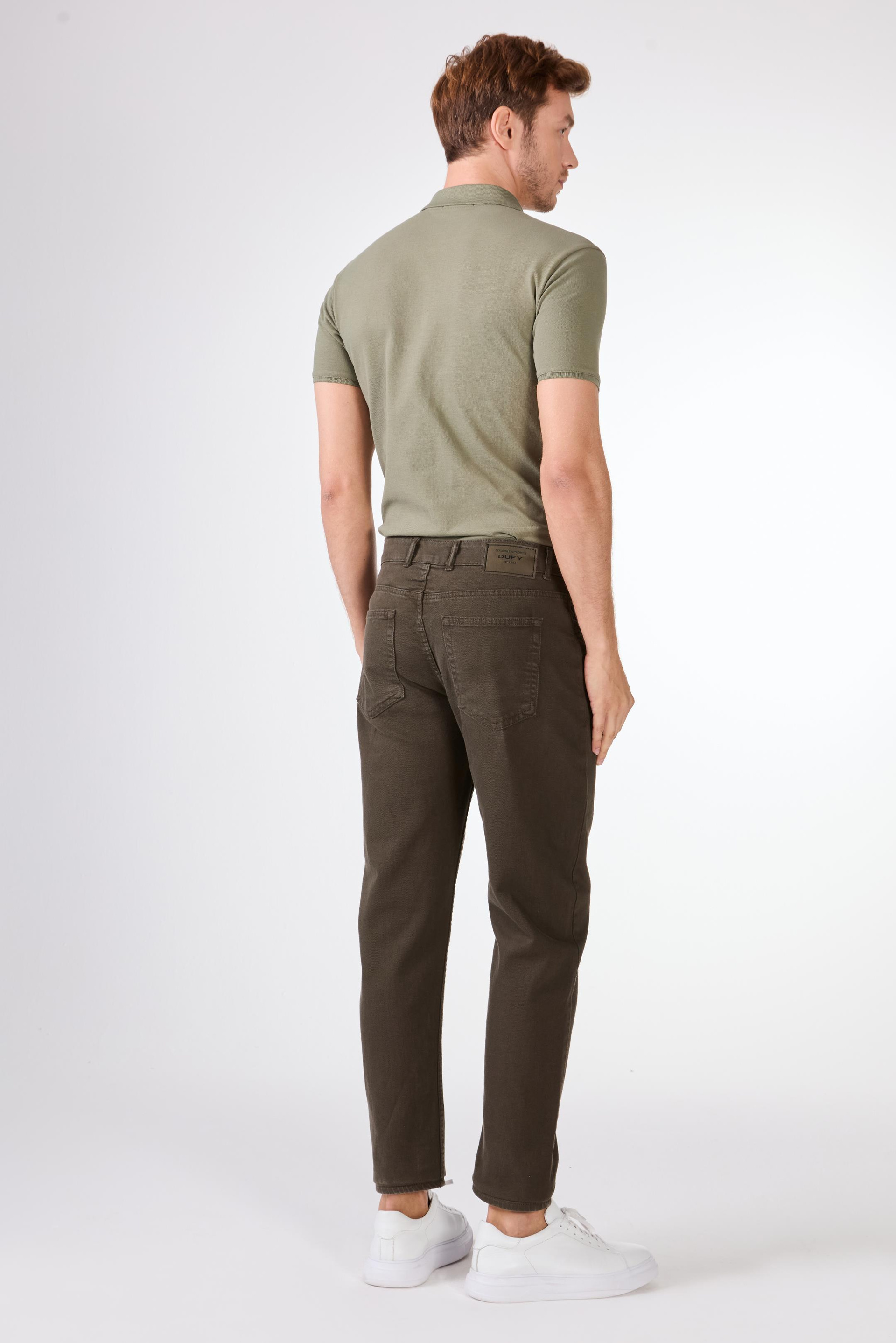 HAKİ   DÜZ ERKEK PANTOLON - SLIM FIT