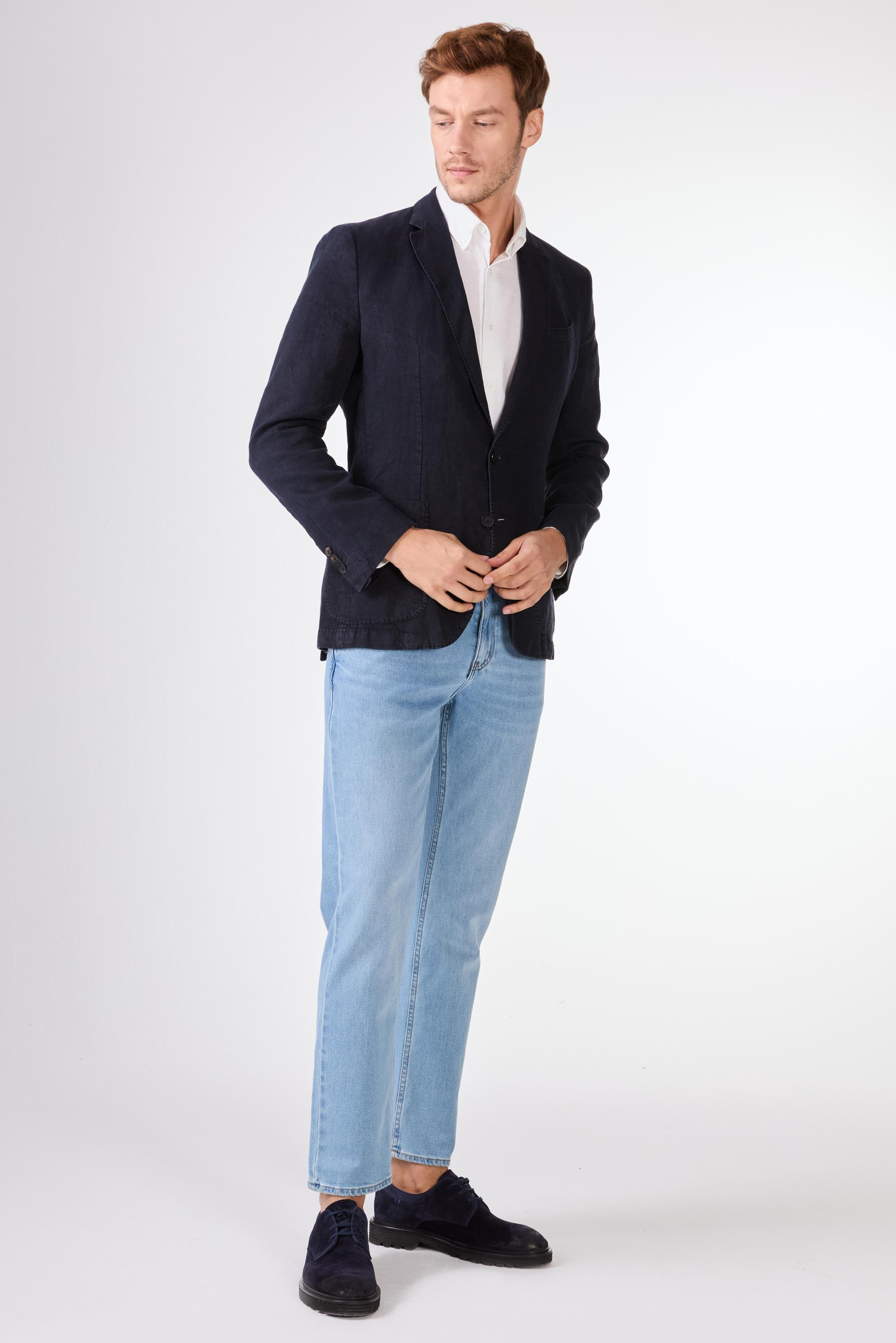 Lacivert    Erkek Ceket - Slim Fit