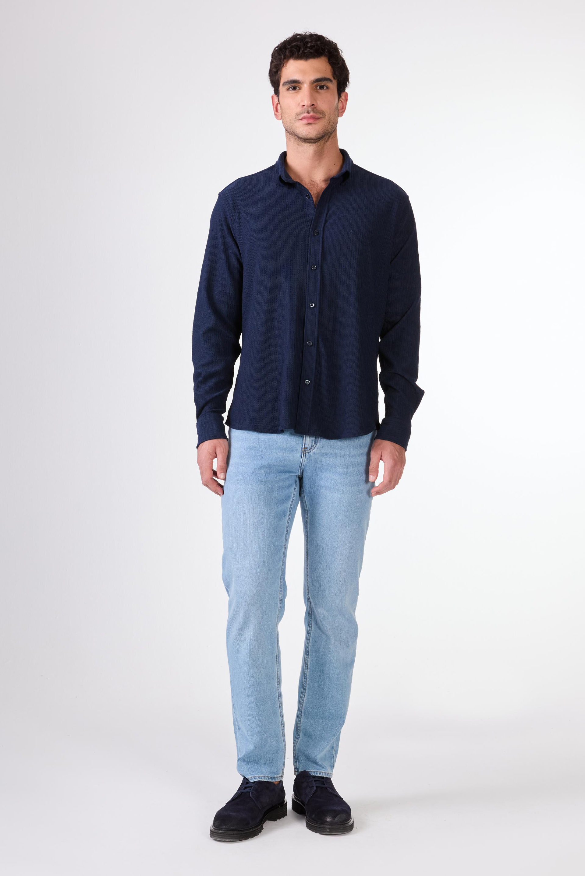 LACİVERT    ERKEK GÖMLEK - REGULAR FIT