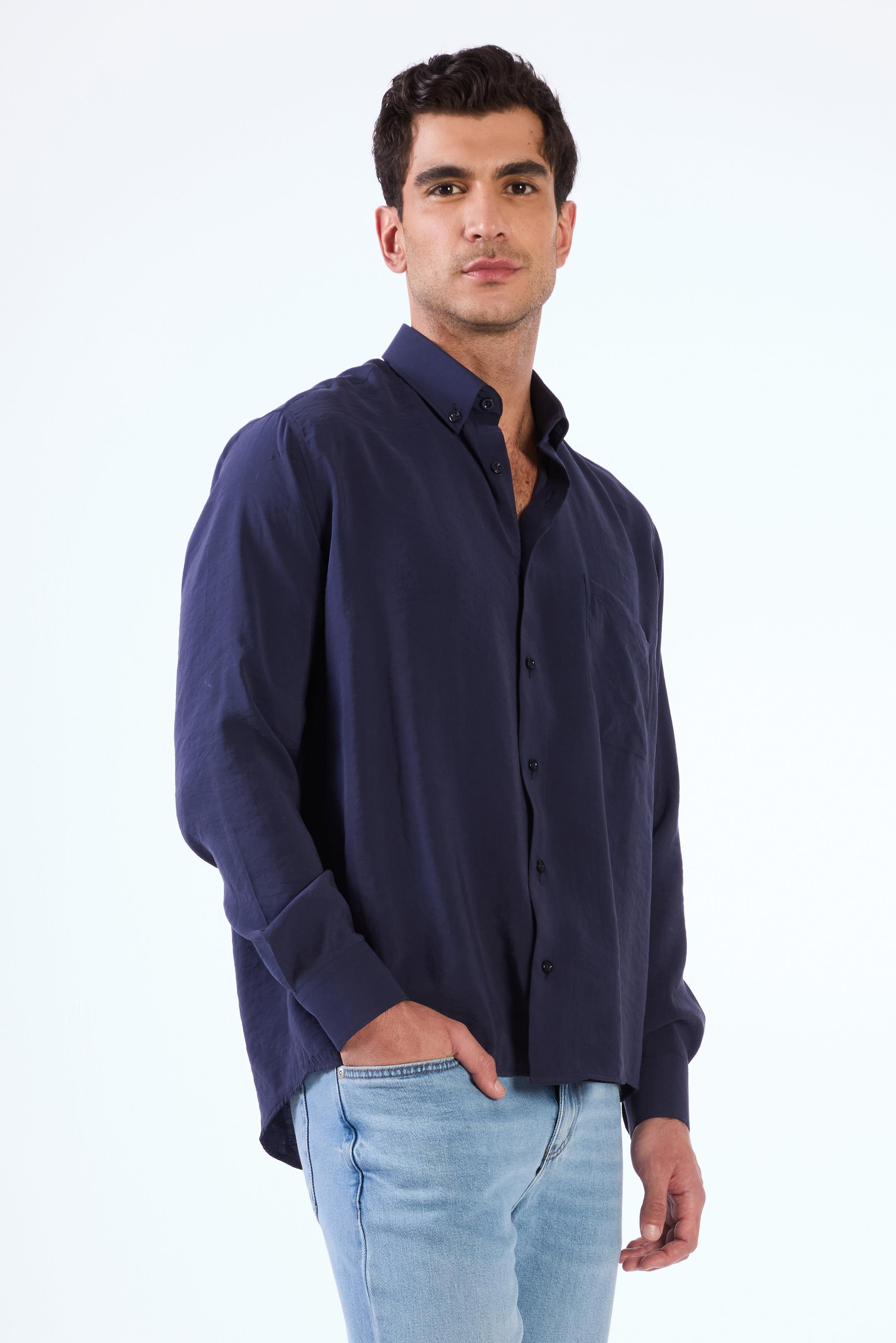 LACİVERT    ERKEK GÖMLEK - REGULAR FIT