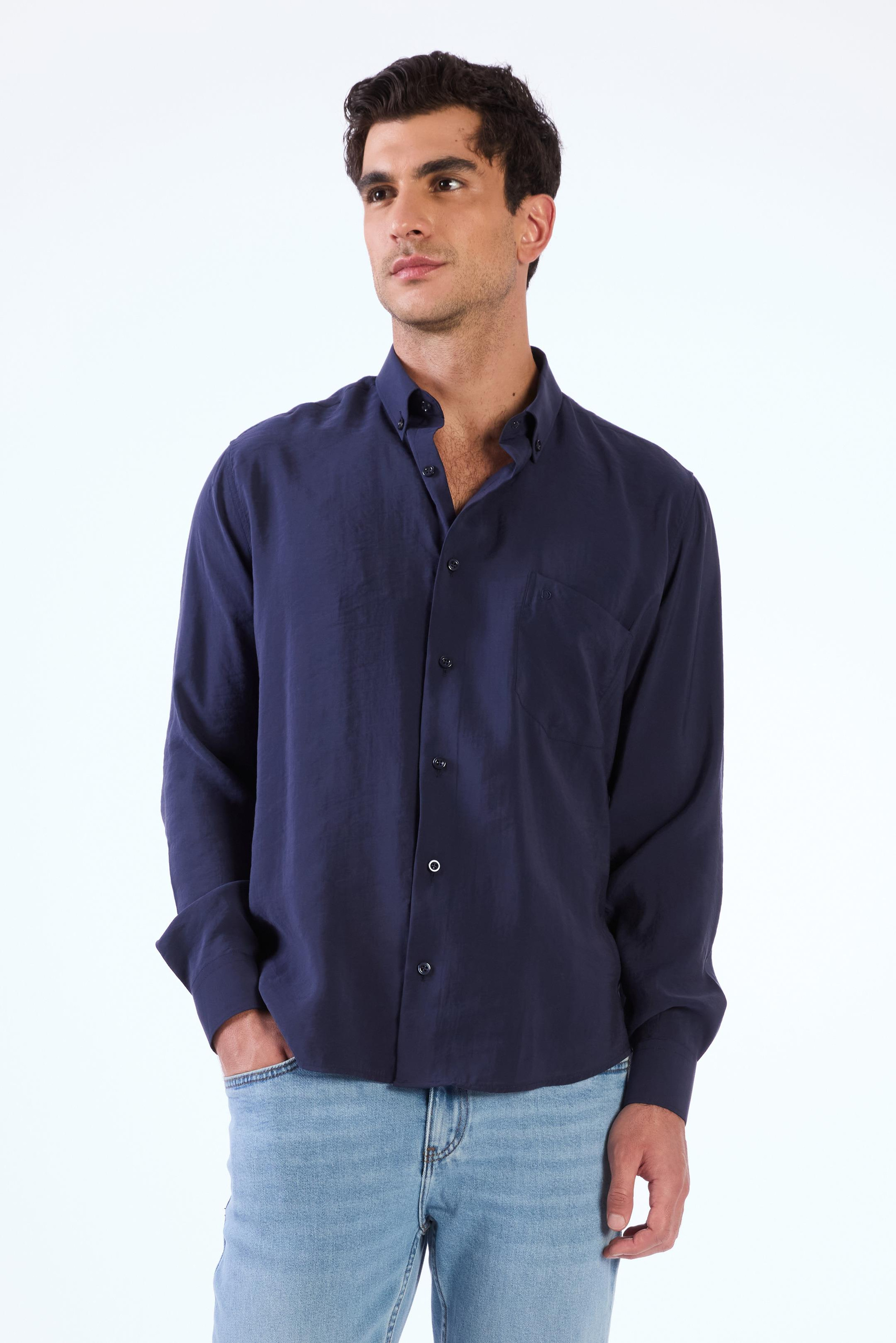 LACİVERT    ERKEK GÖMLEK - REGULAR FIT