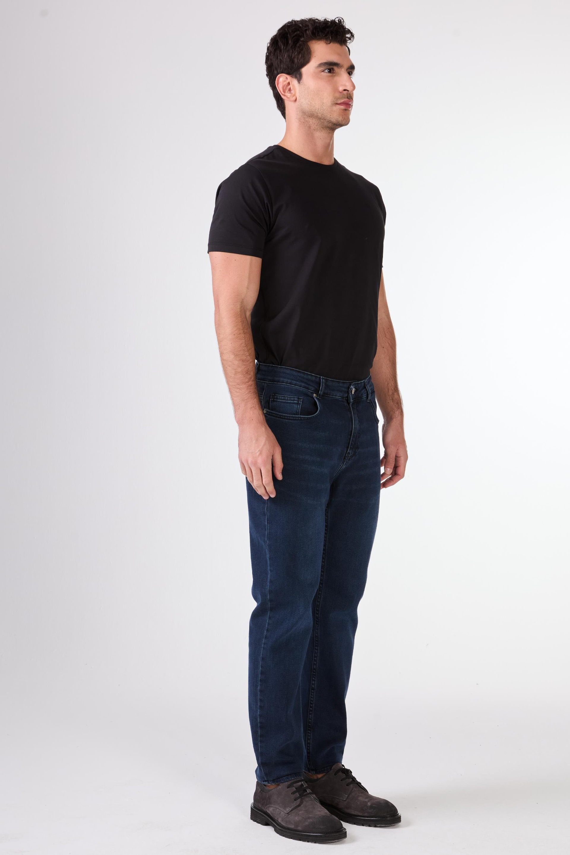 M.LACİVERT    ERKEK DENIM PANTOLON - SLIM FIT