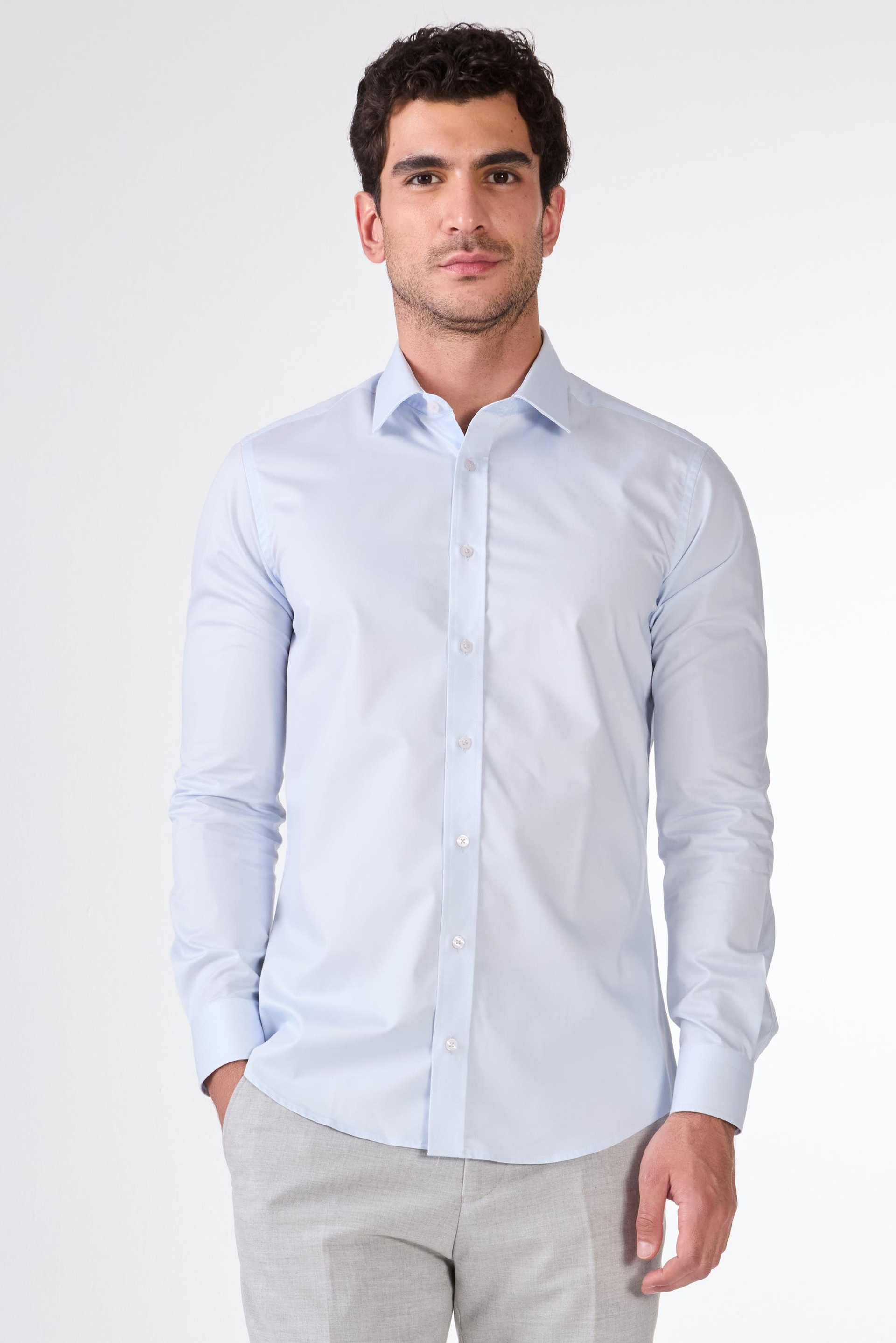 Mavi Erkek Slim Fit Klasik Yaka Uzun Kol Gömlek - 103149