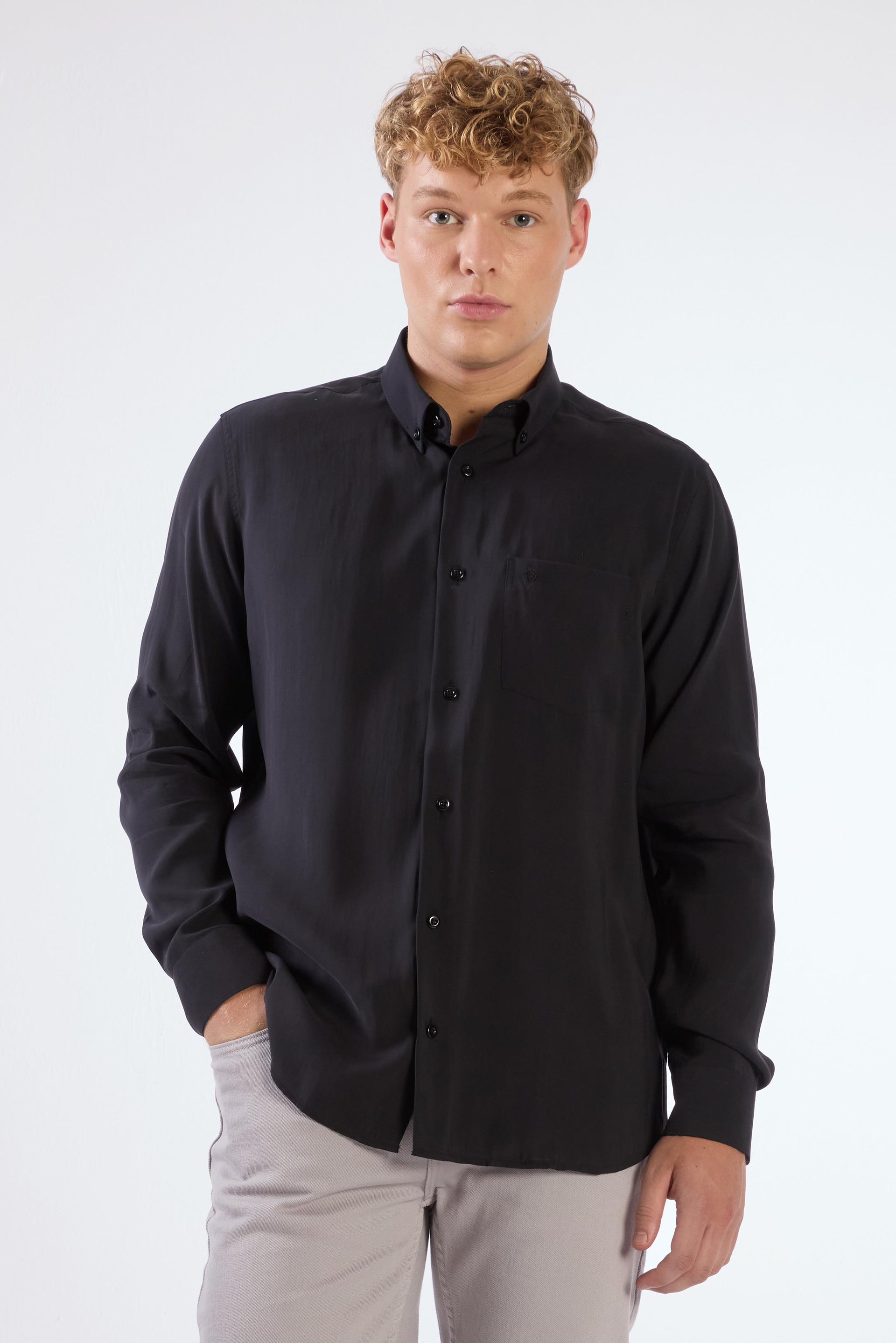 SİYAH    ERKEK GÖMLEK - REGULAR FIT