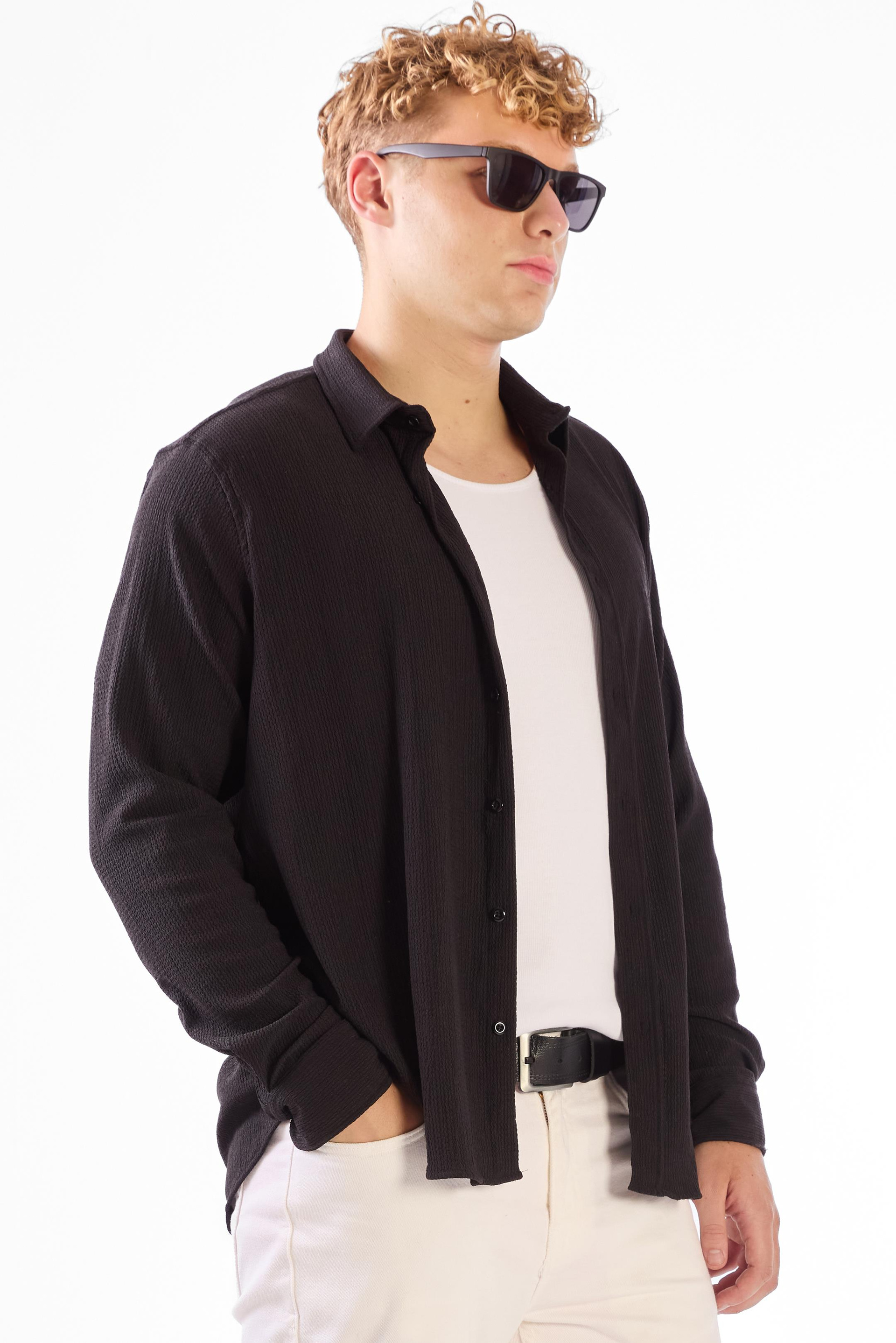 SİYAH    ERKEK GÖMLEK - REGULAR FIT