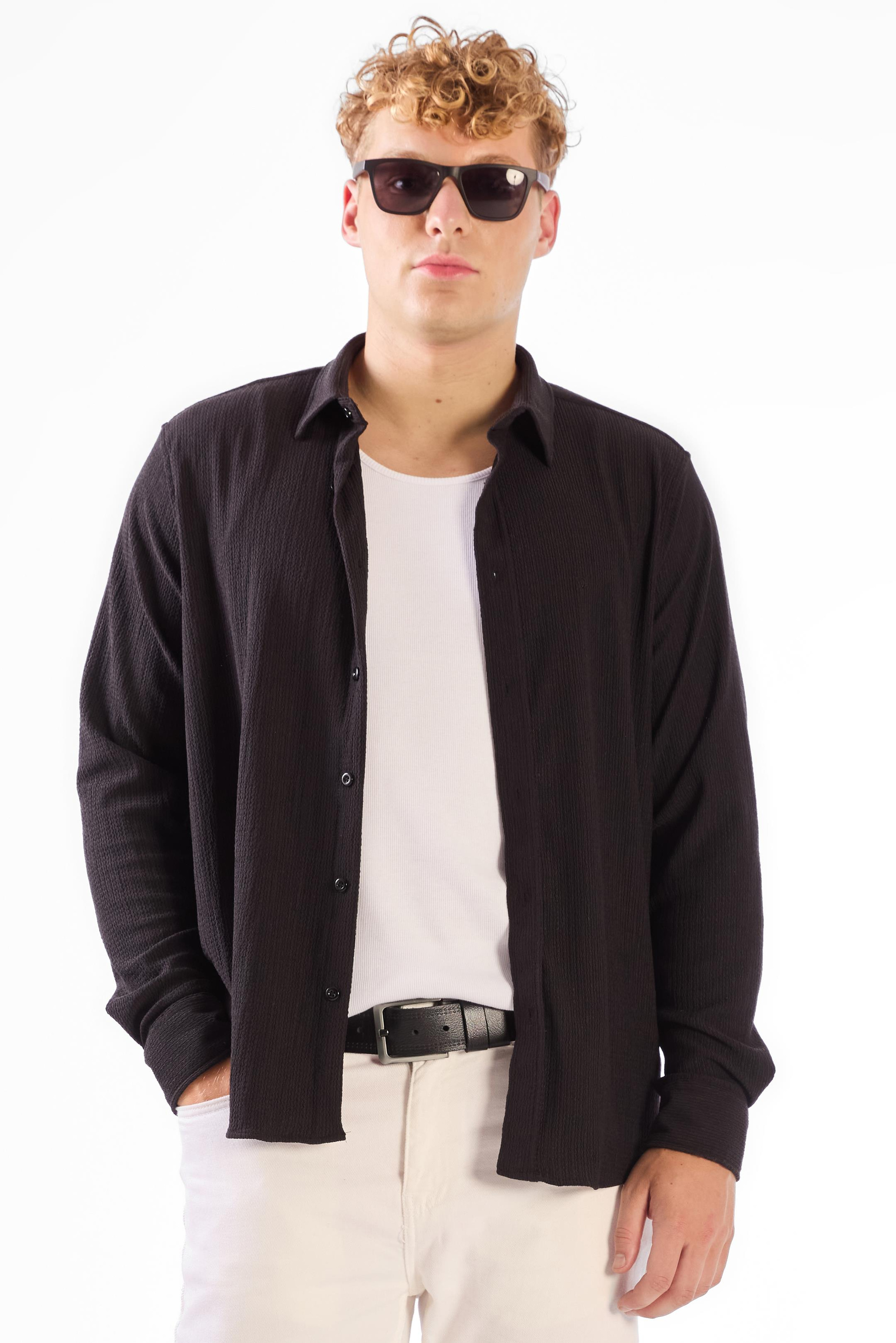 SİYAH    ERKEK GÖMLEK - REGULAR FIT