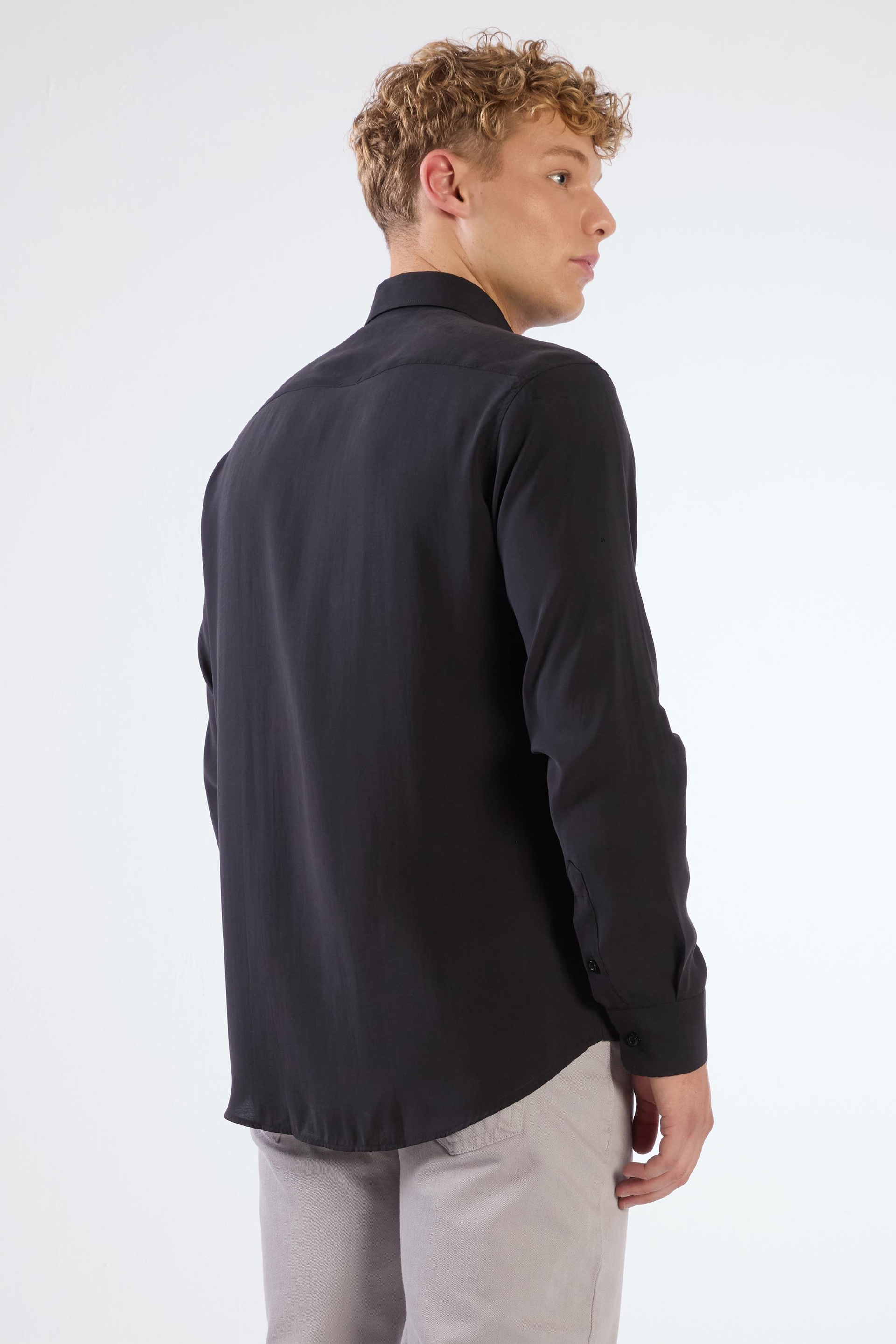 SİYAH    ERKEK GÖMLEK - REGULAR FIT