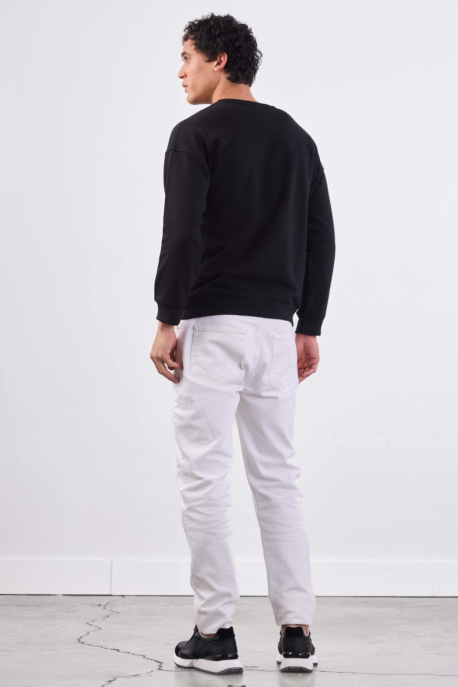 SİYAH    ERKEK SWEATSHIRT - REGULAR FIT