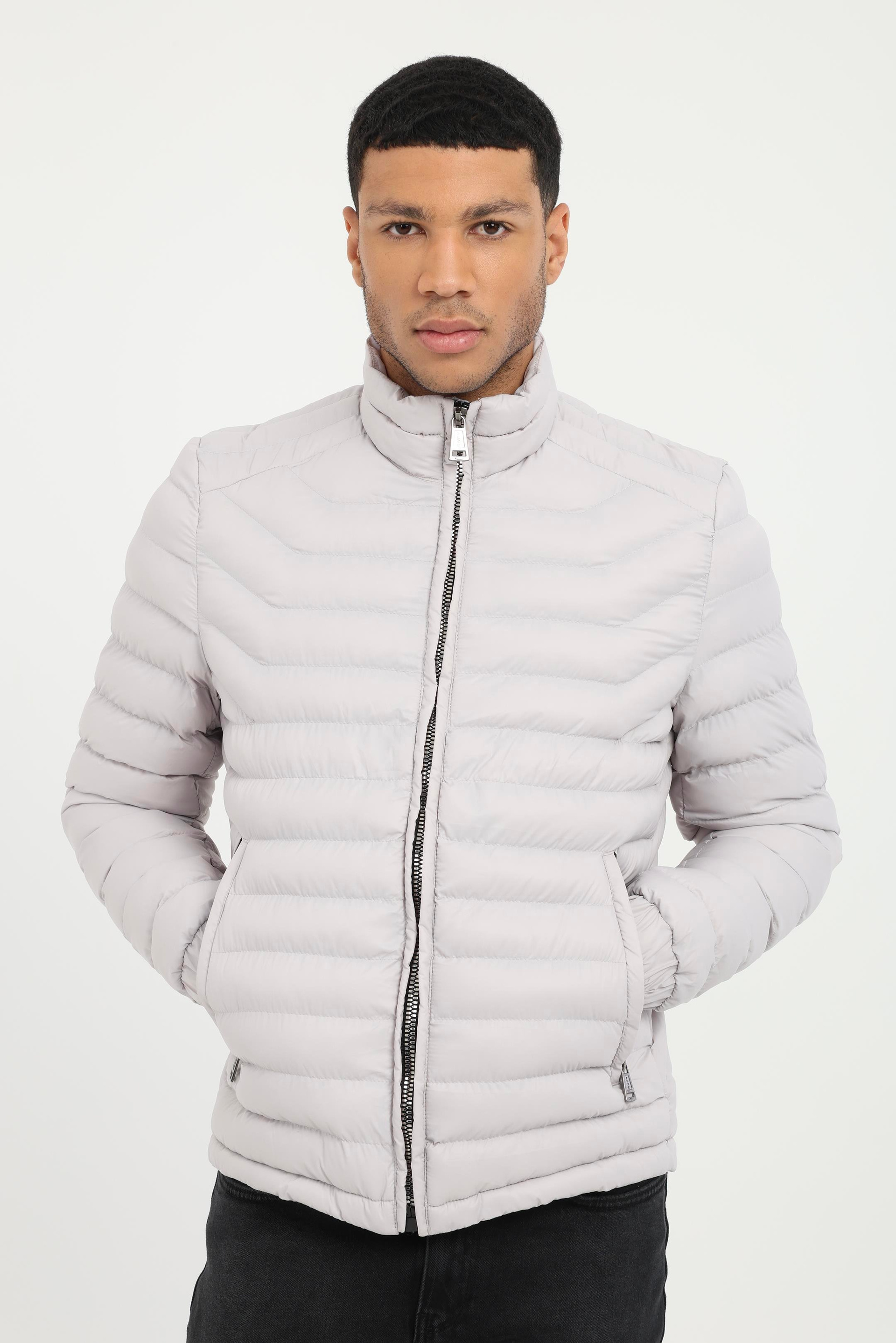 Taş   Kapitone Erkek Mont - Slim Fit