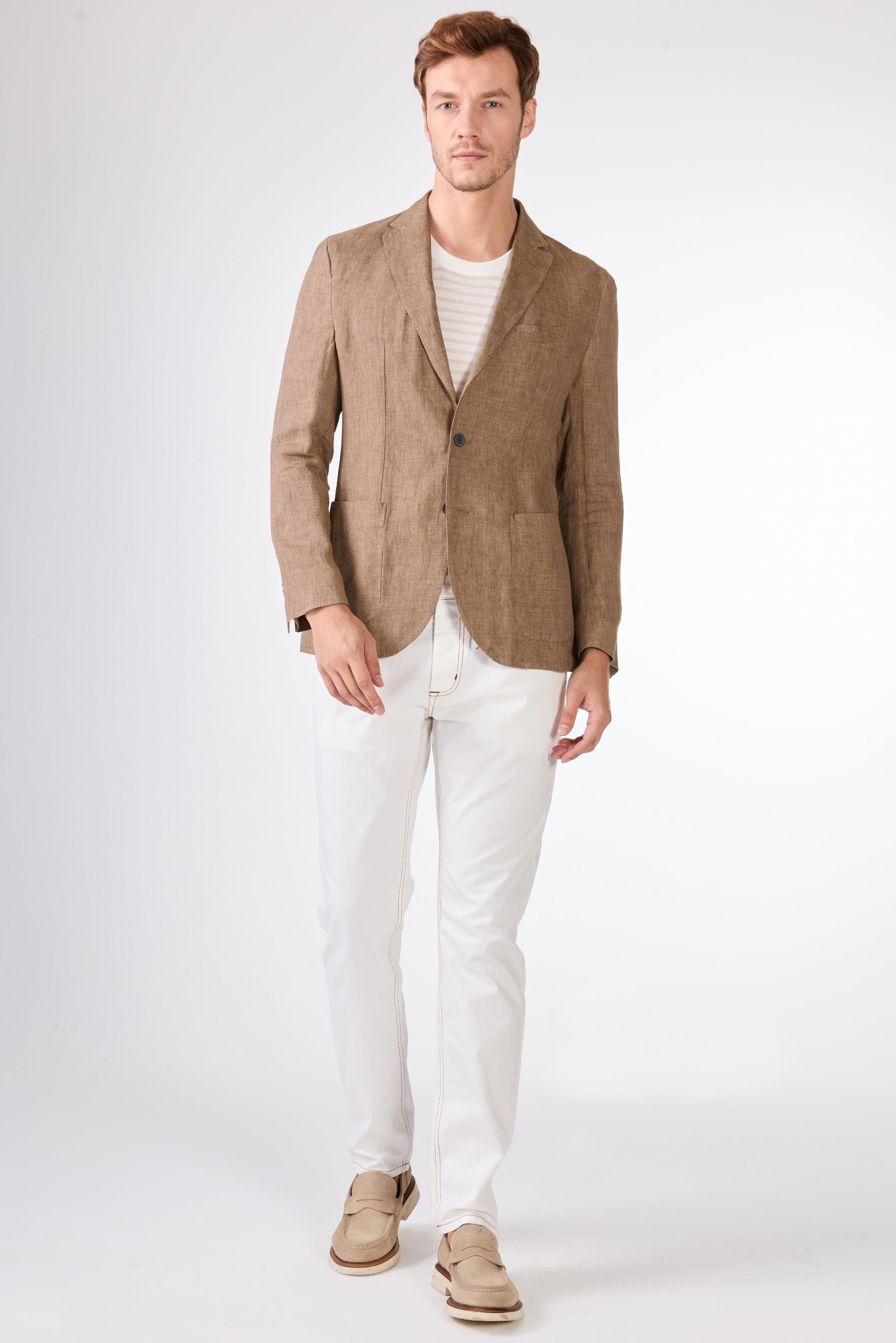 Vizon Mono Yaka Slim Fit Erkek Ceket