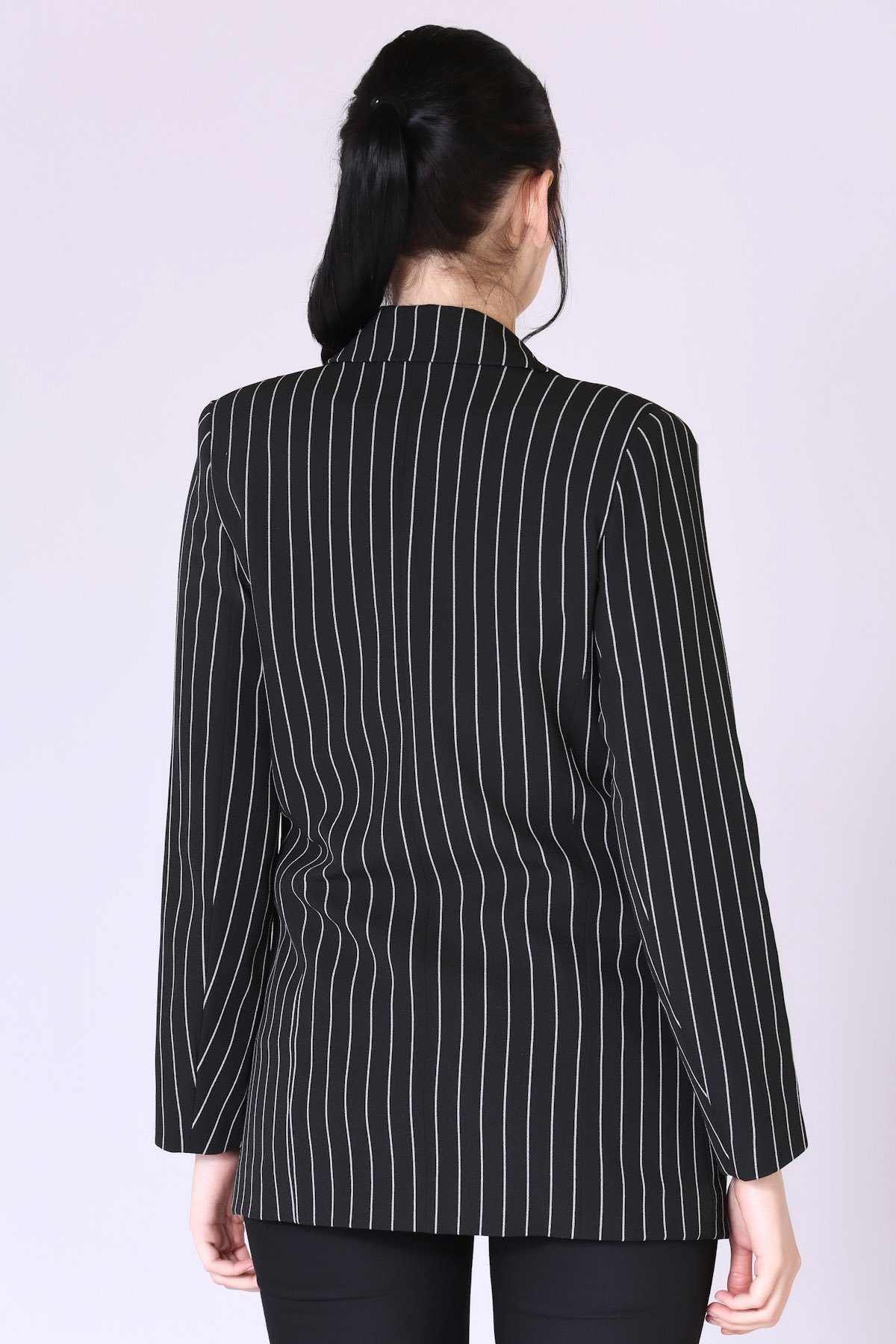 133-50524 ÇİZGİLİ BLAZER CEKET