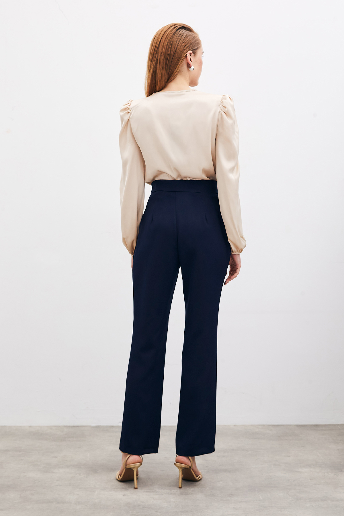 Aksesuar Detaylı Pantolon - Lacivert