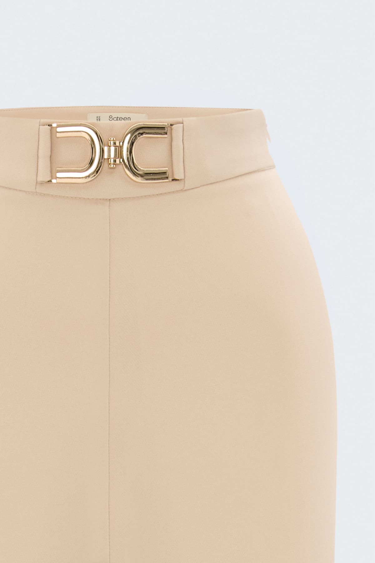 Accessory Detailed Trousers - Stone