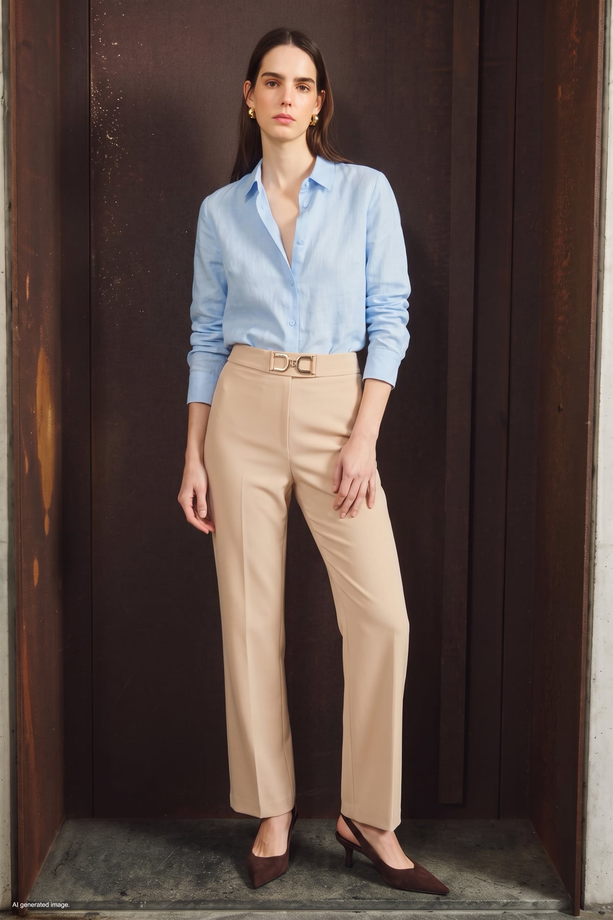 Accessory Detailed Trousers - Stone