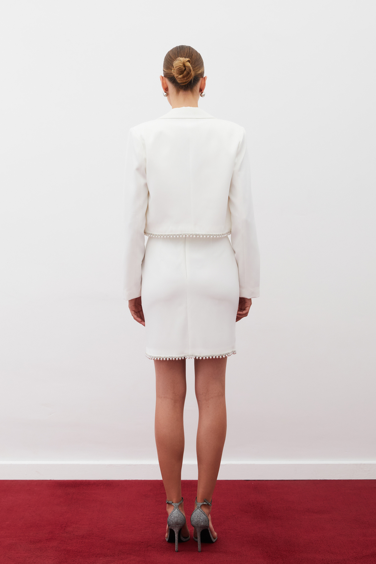 Aksesuarlı Kısa Ceket - EKRU