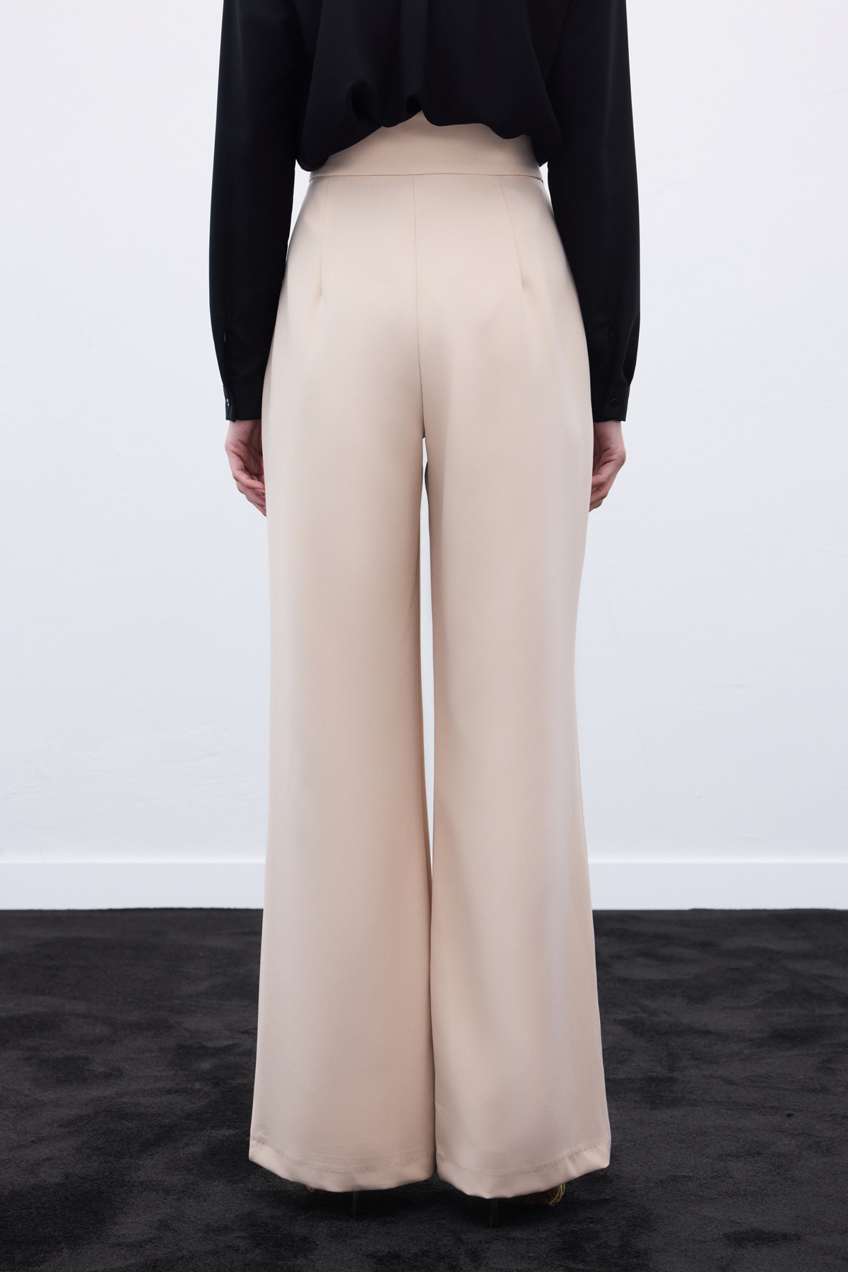 Aksesuarlı Pantolon - Bej