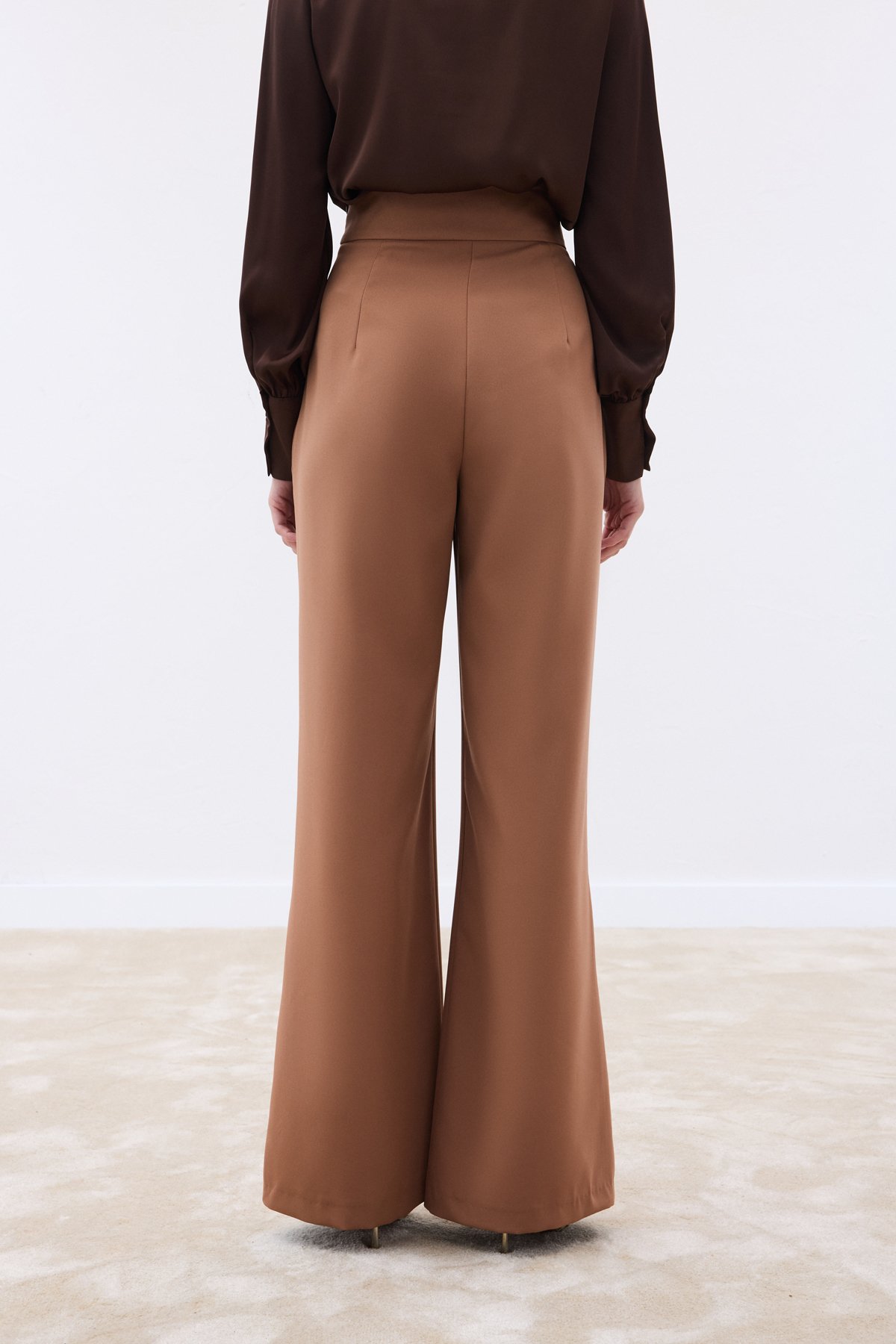 Aksesuarlı Pantolon - Camel