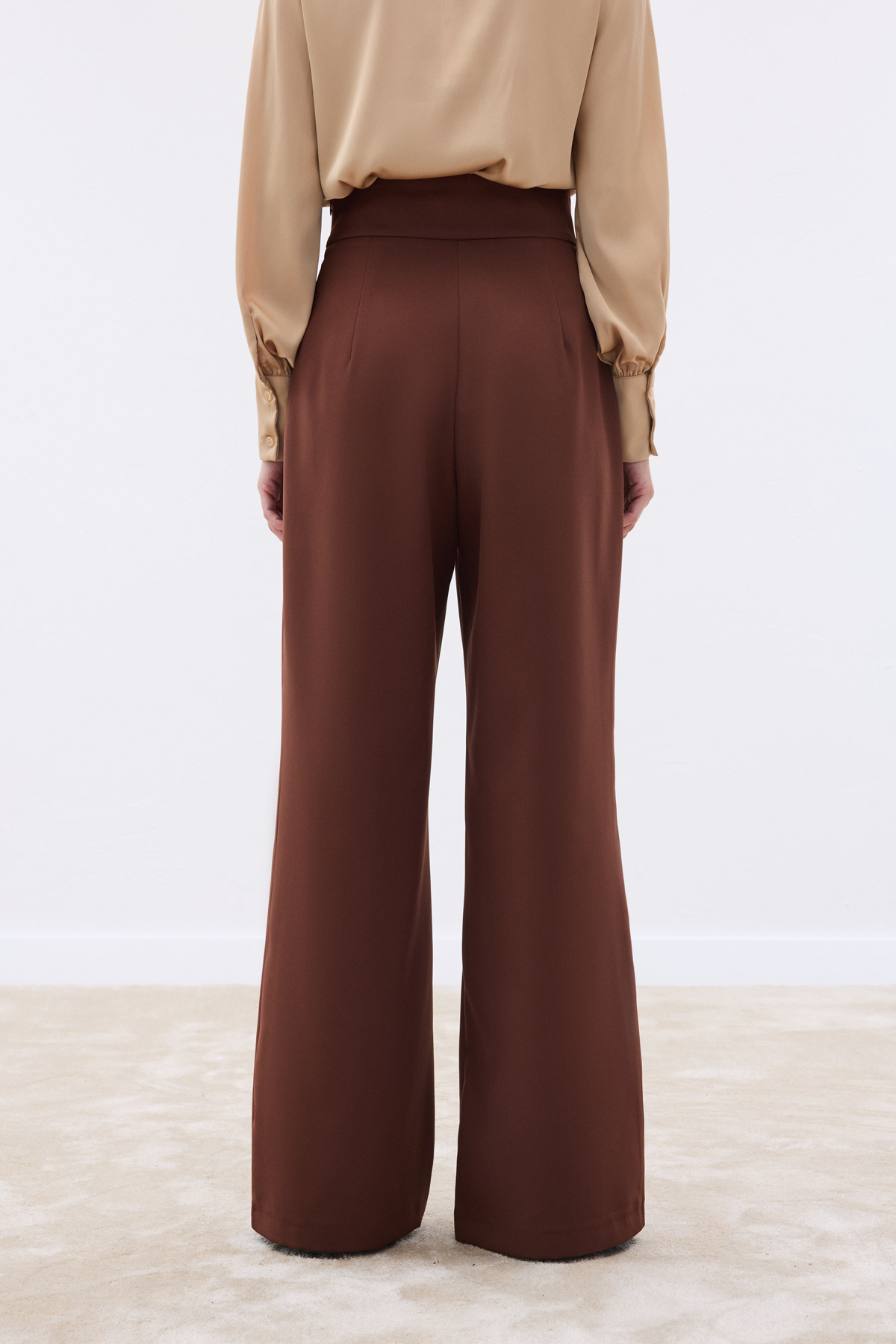 Aksesuarlı Pantolon - Kahve