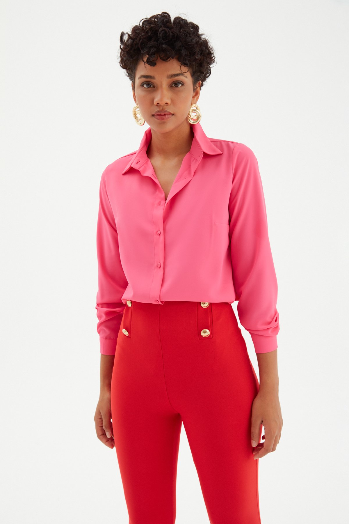Back Long Shirt - FuchsIa