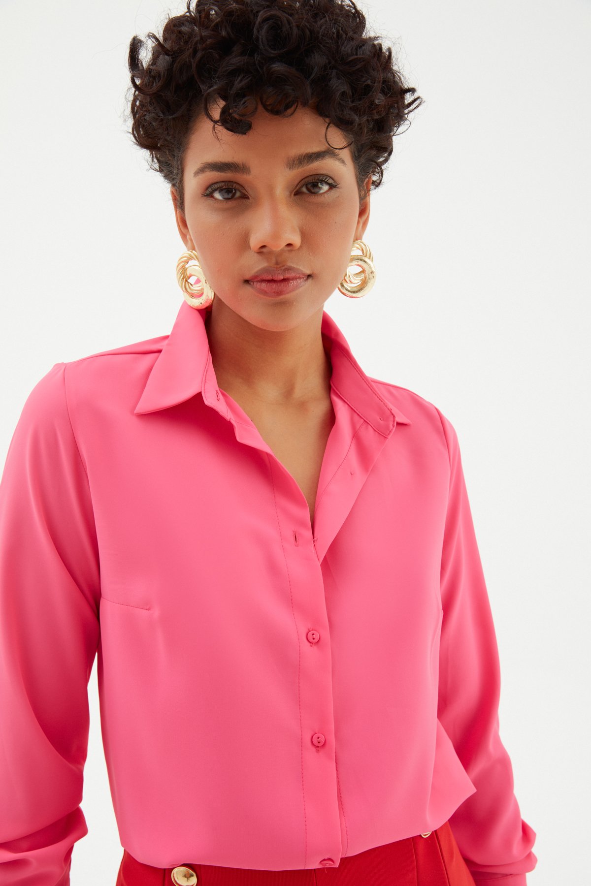 Back Long Shirt - FuchsIa