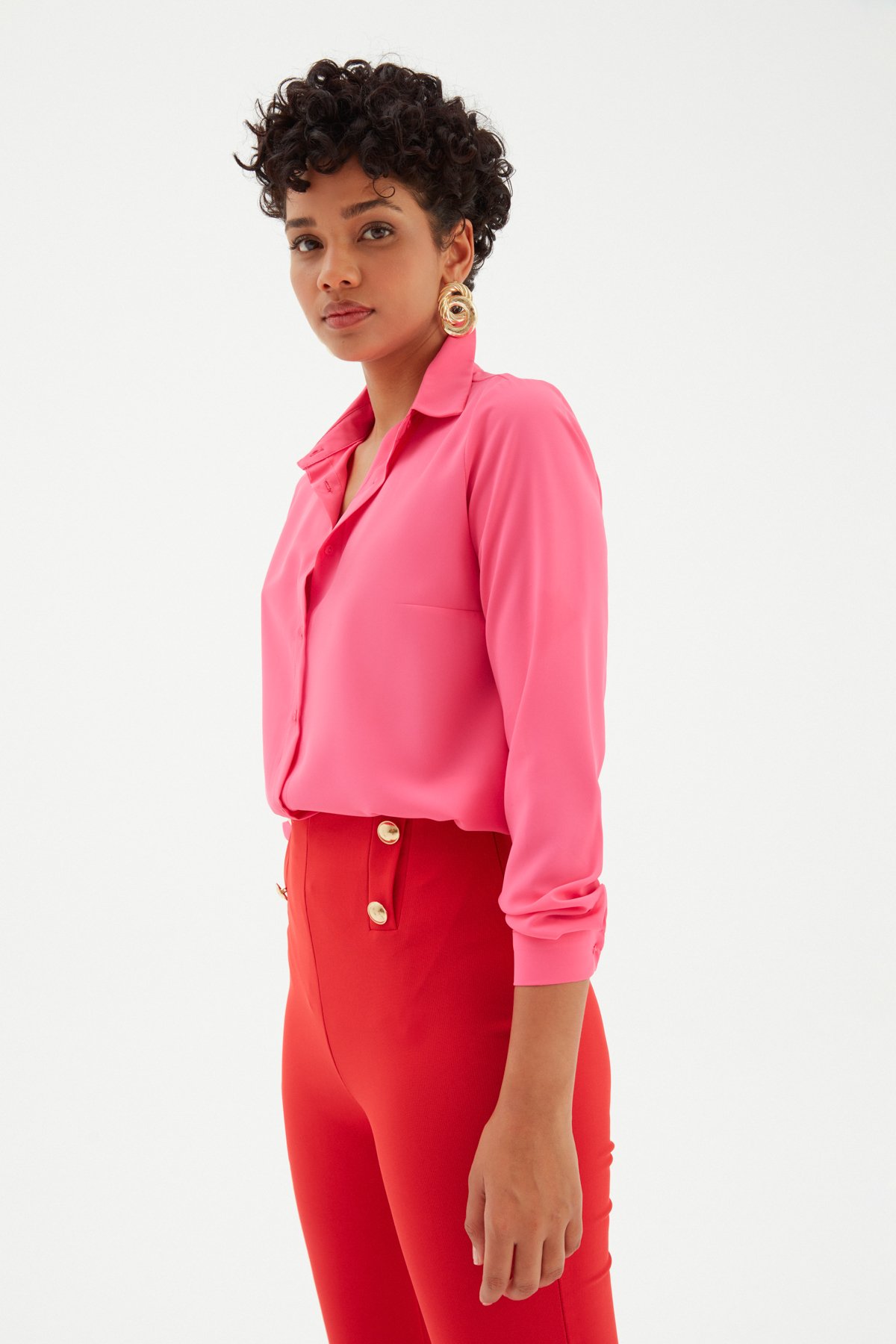 Back Long Shirt - FuchsIa