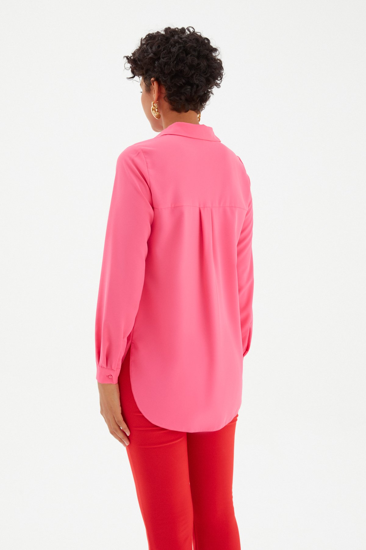 Back Long Shirt - FuchsIa