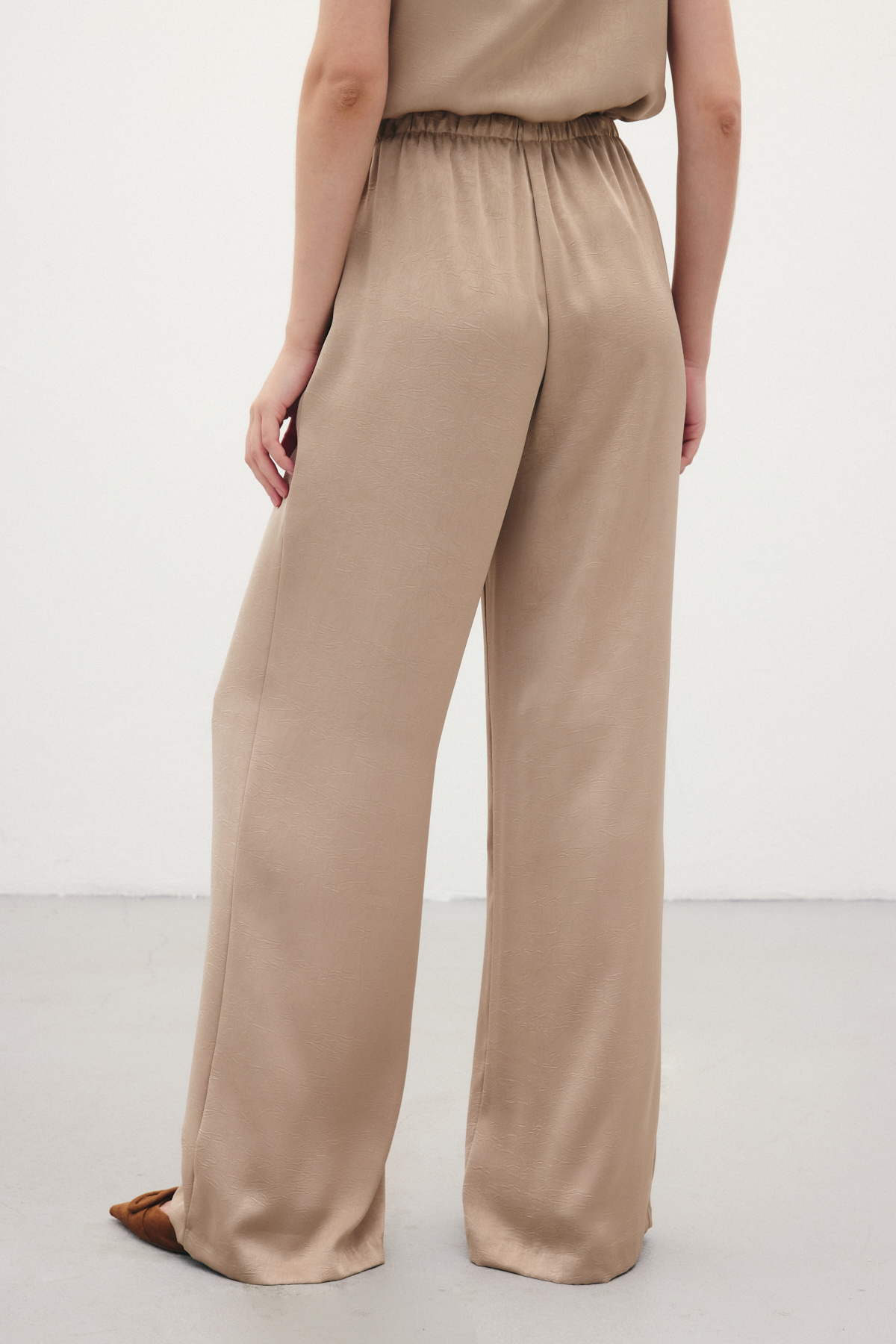 Bağcıklı Salaş Pantolon - Vizon