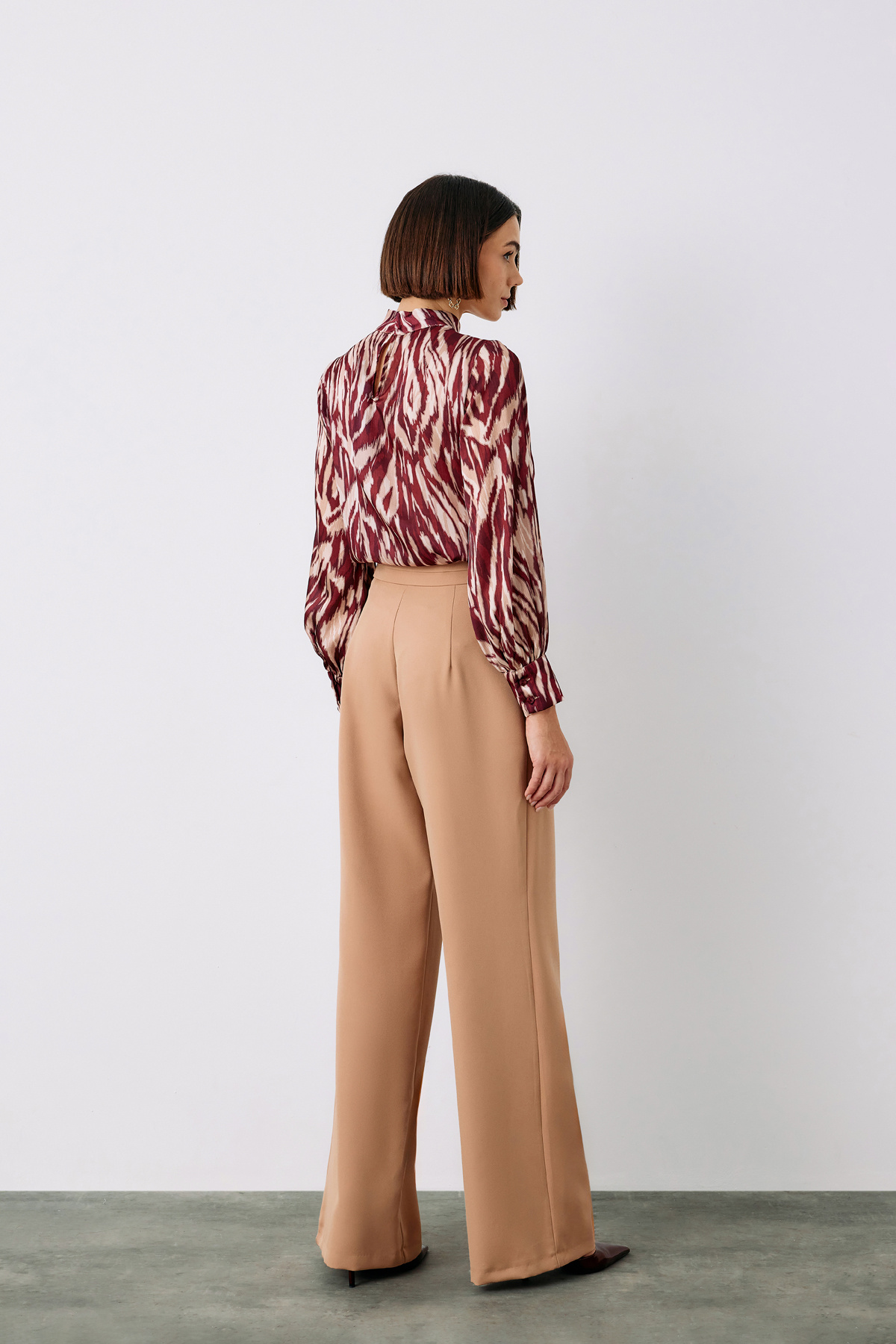 Bel Detaylı Pantolon - CAMEL