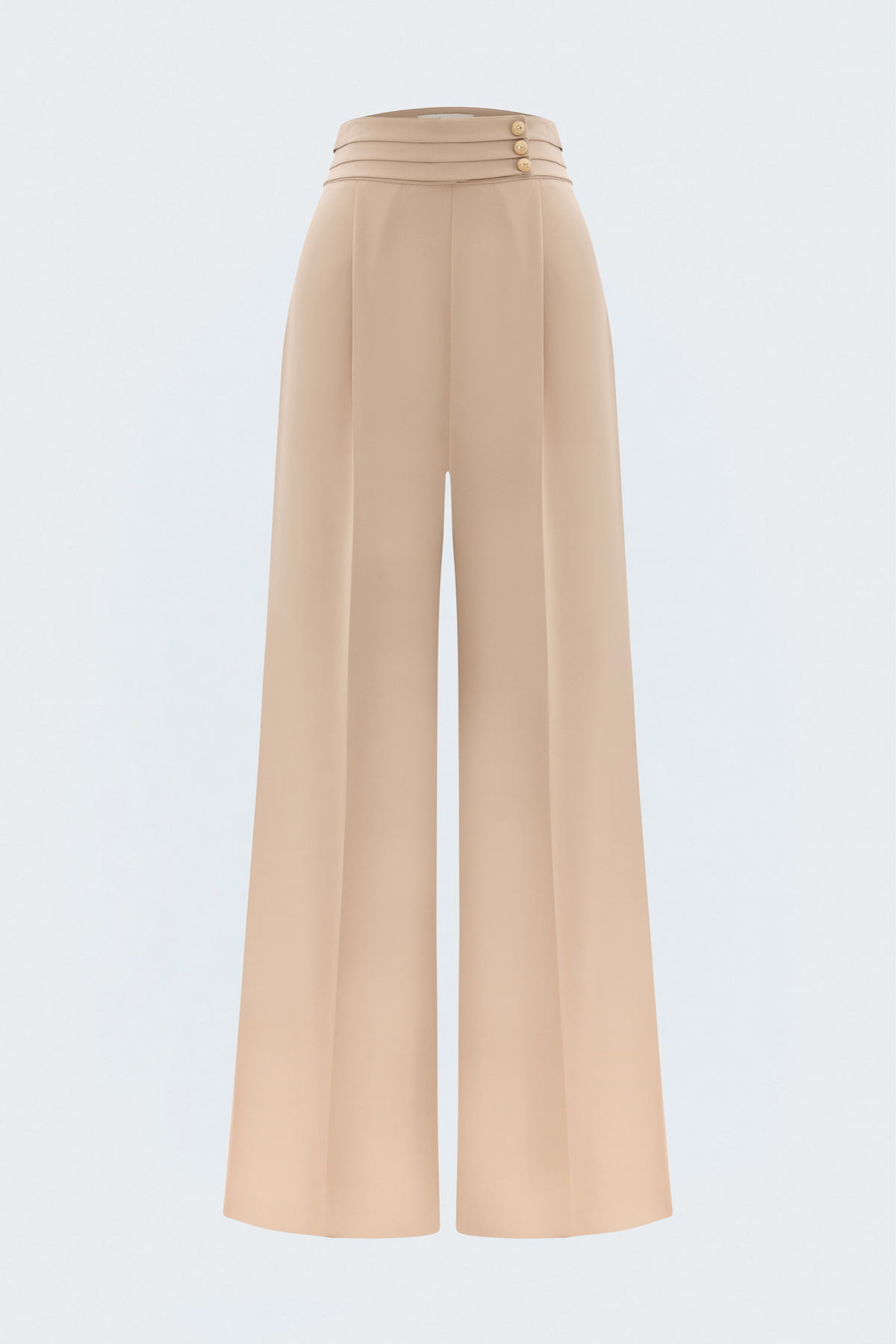 Waist Detailed Trousers - Dark beıge