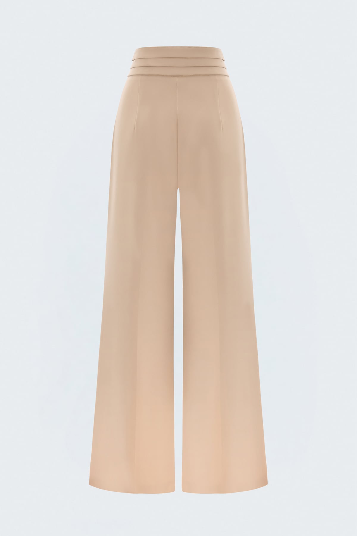 Waist Detailed Trousers - Dark beıge