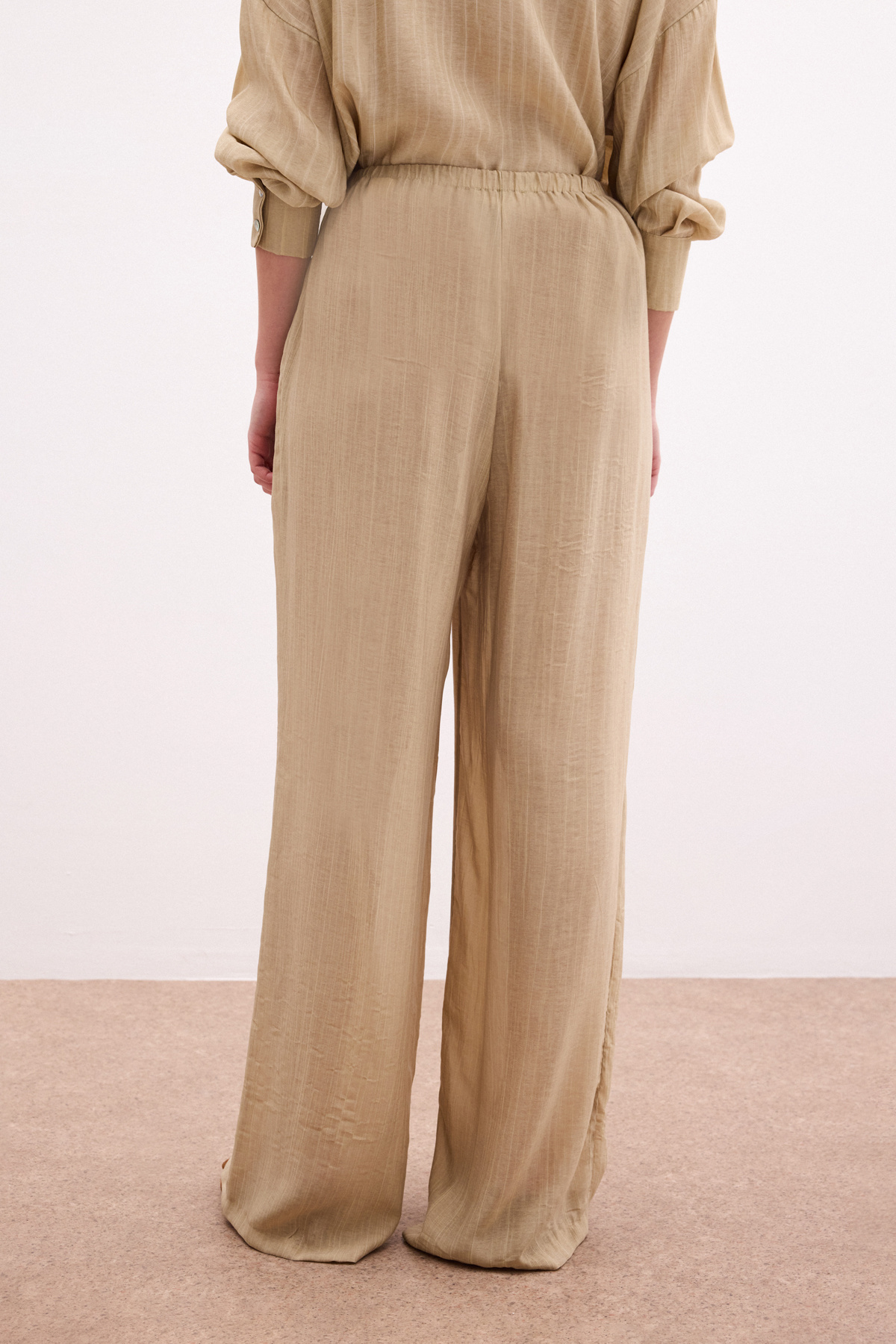 Bel Lastikli Pantolon - Haki