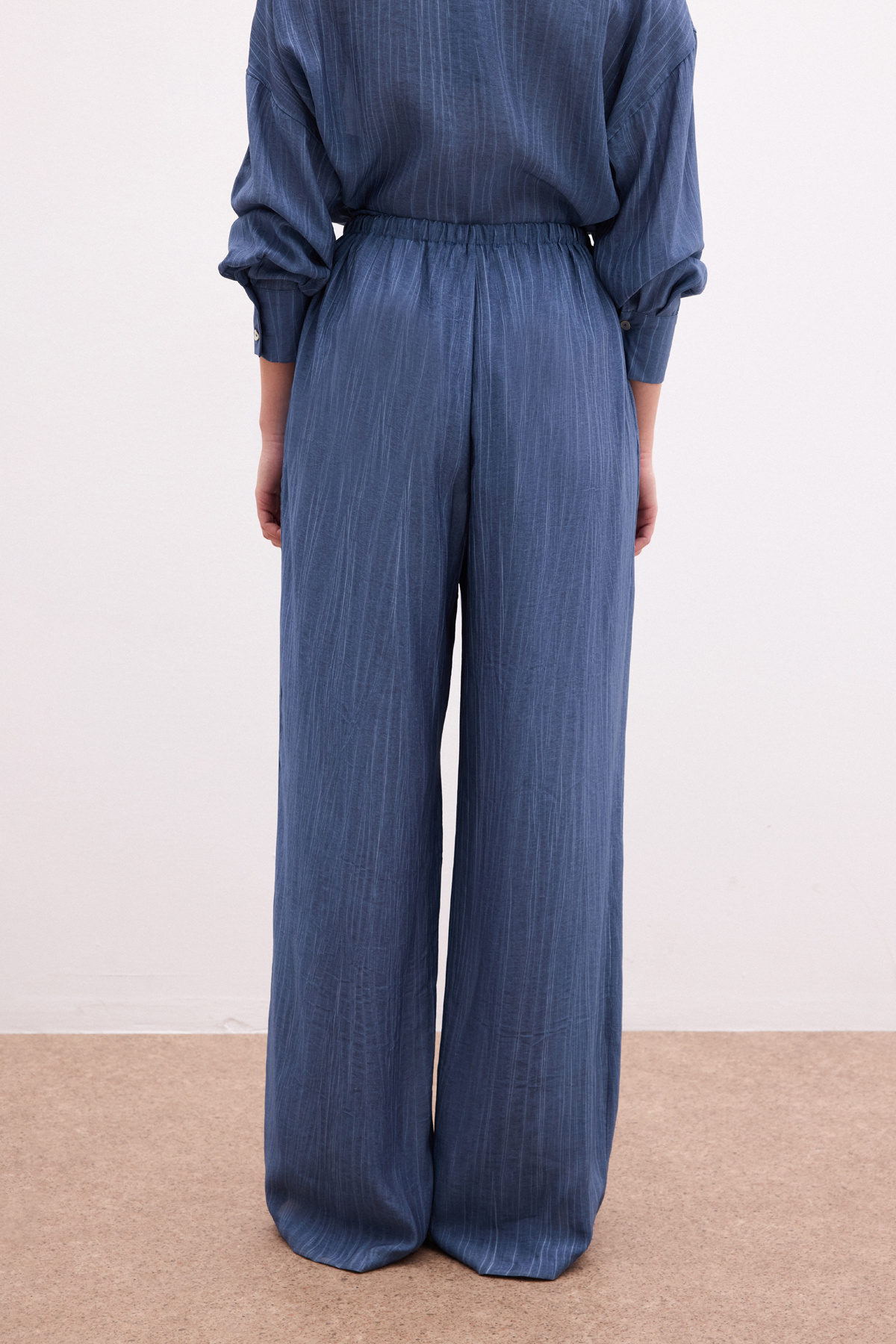 Bel Lastikli Pantolon - İndigo