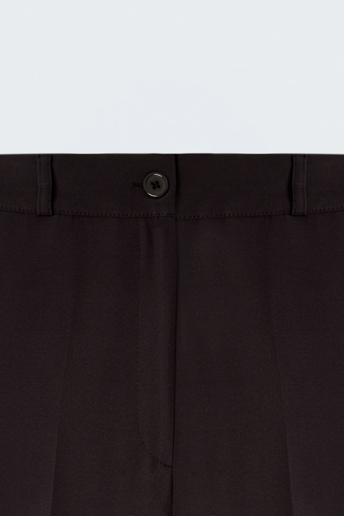 Beli Lastikli Klasik Pantolon - Kahve