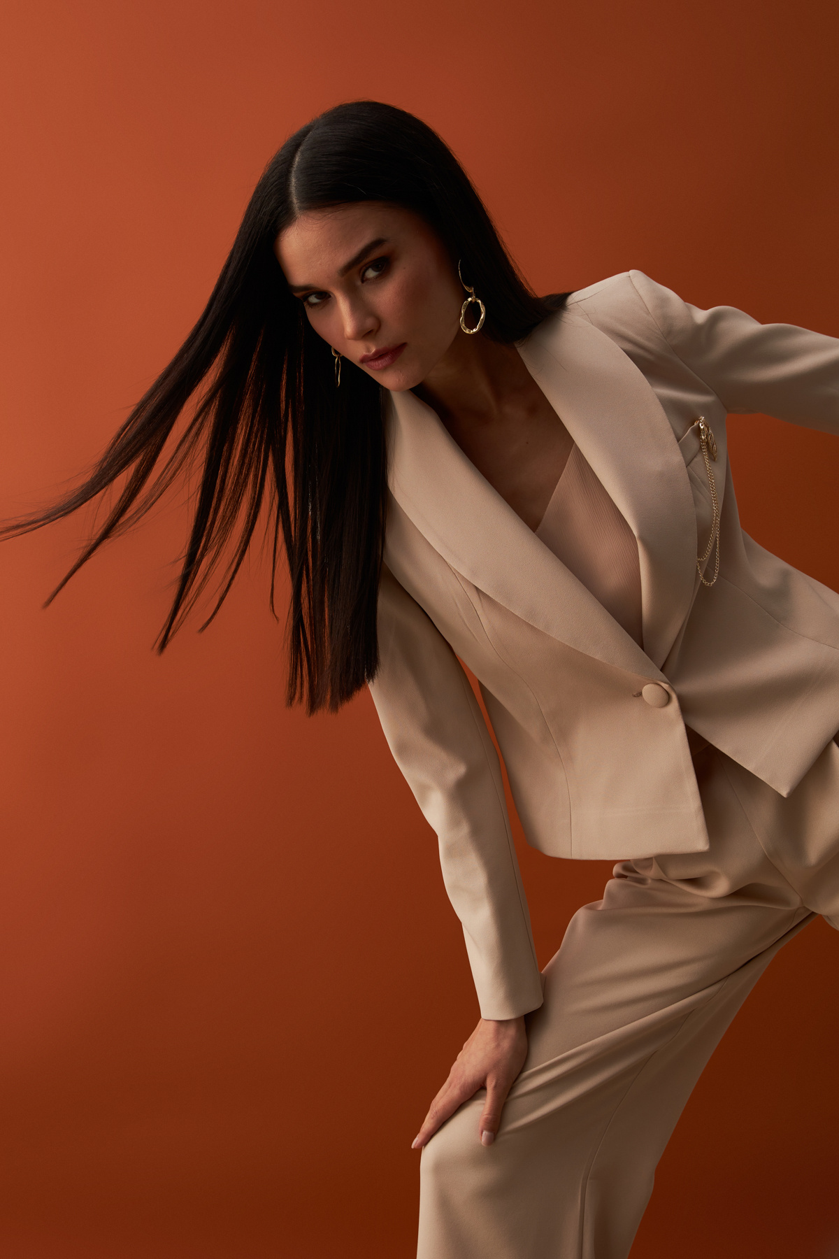 Broş Detaylı Kısa Ceket - TAŞ