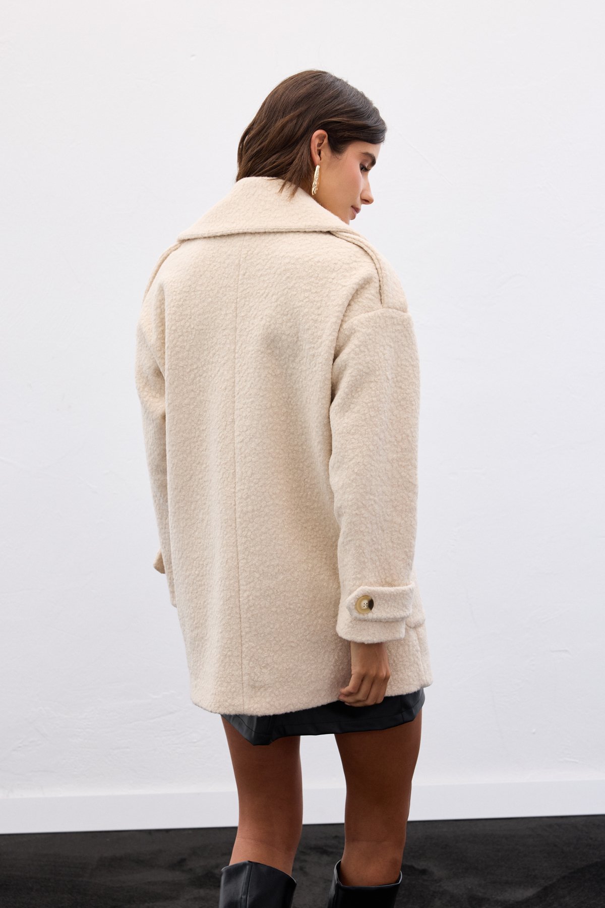 Buklet Kısa Kaban - Bej