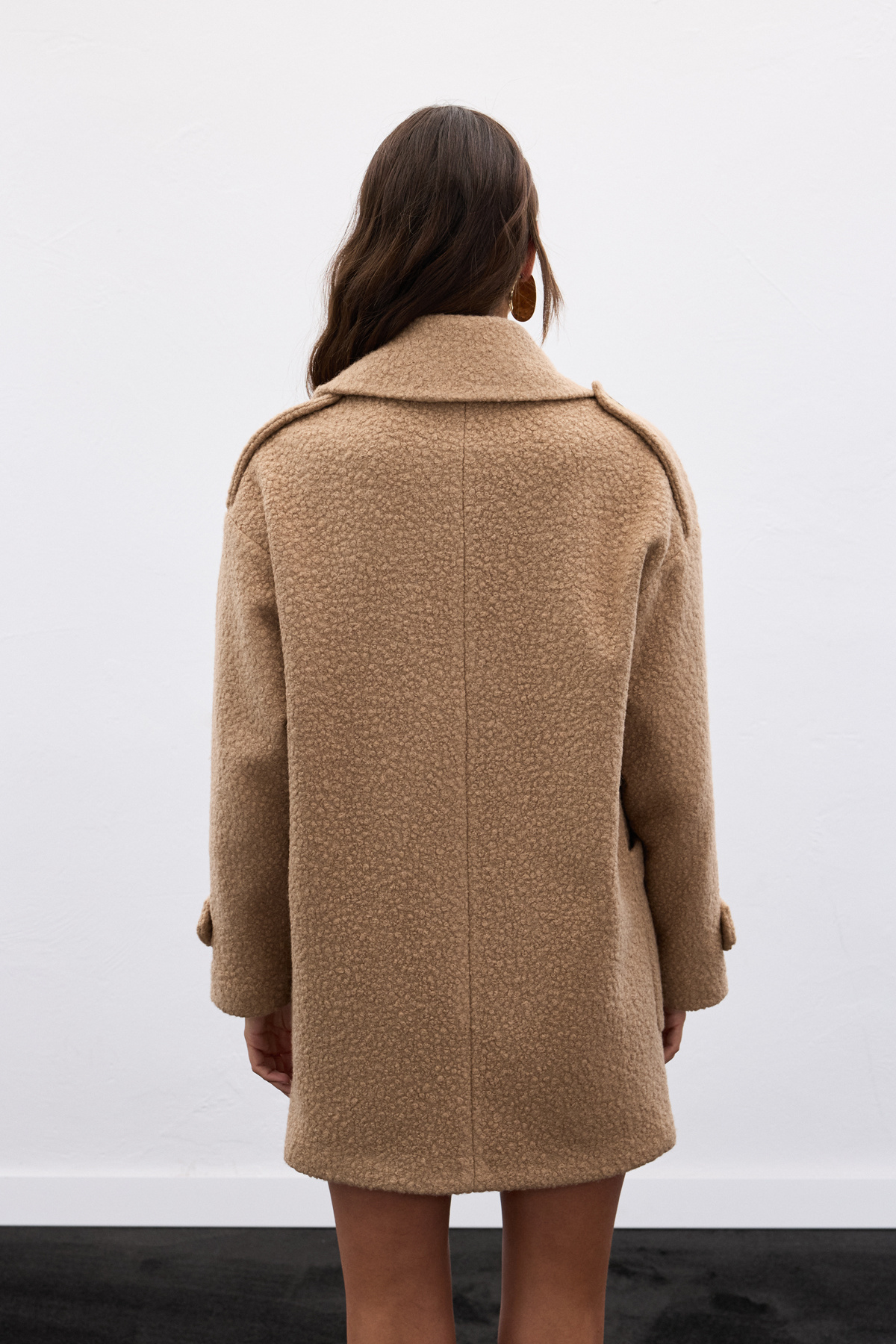 Buklet Kısa Kaban - Camel