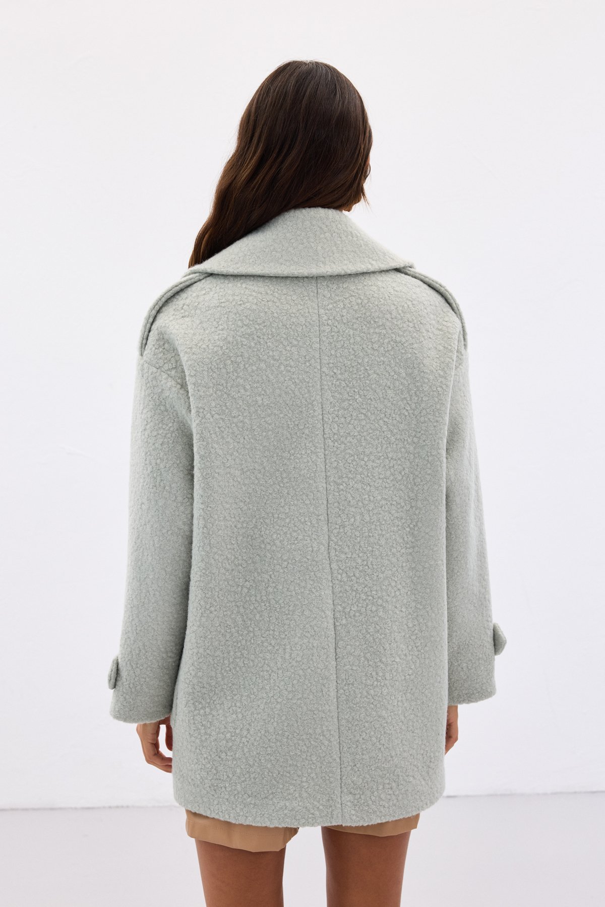 Buklet Kısa Kaban - Mint